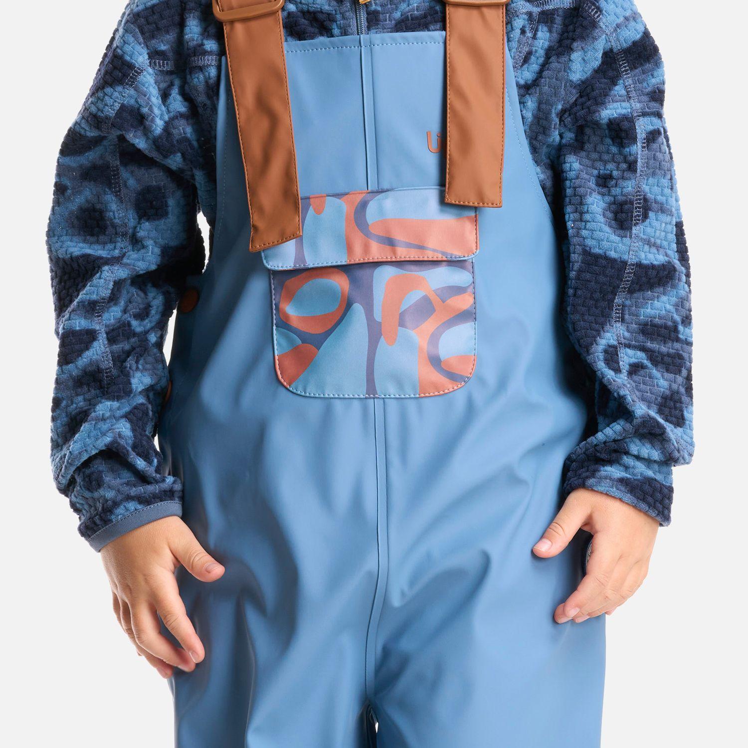 Pantalon Niño Muddy B-Dry Overalls Azul Grisaceo Lippi-4