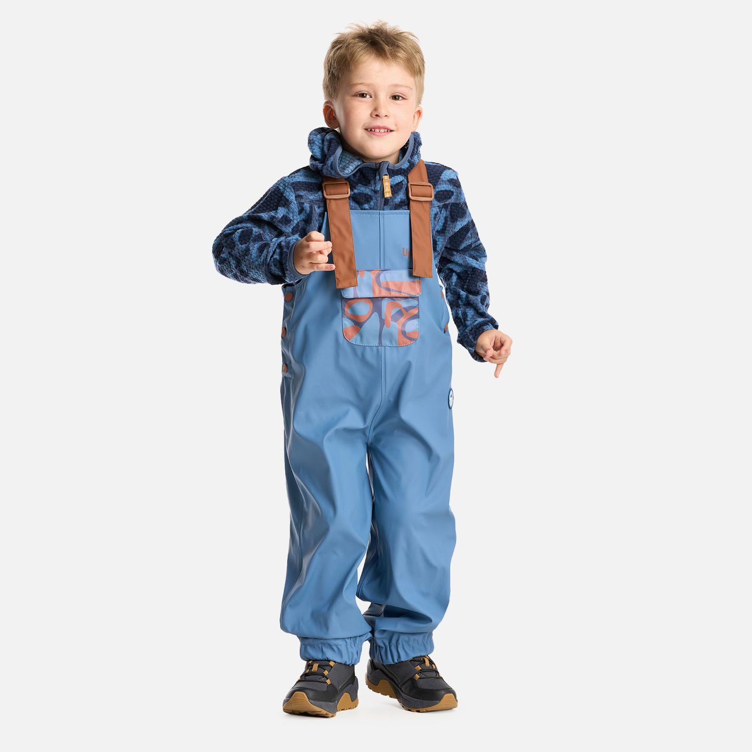 Pantalon Niño Muddy B-Dry Overalls Azul Grisaceo Lippi-5
