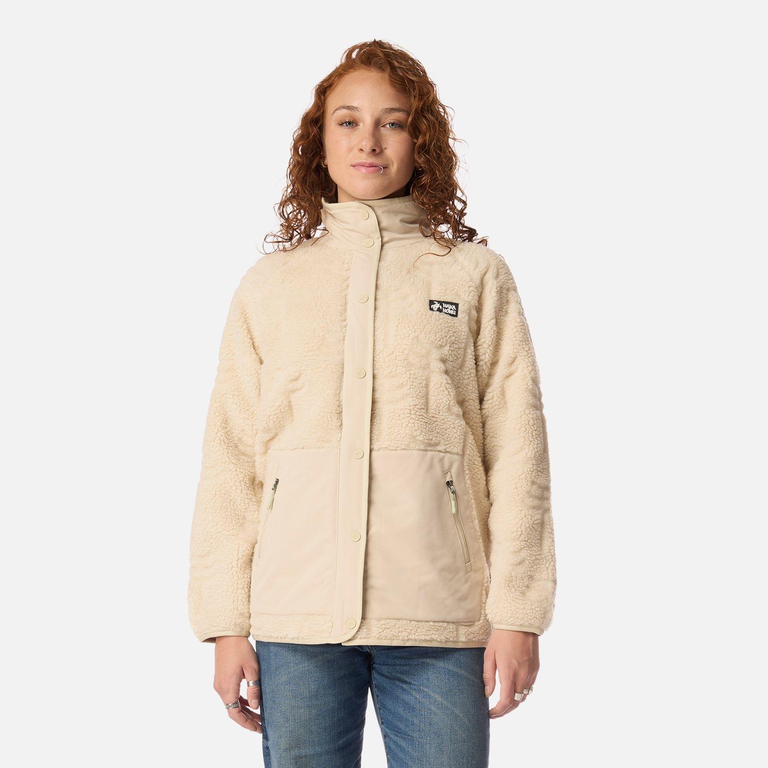 Polar Mujer Zip-porrito Crema Haka Honu I26-0