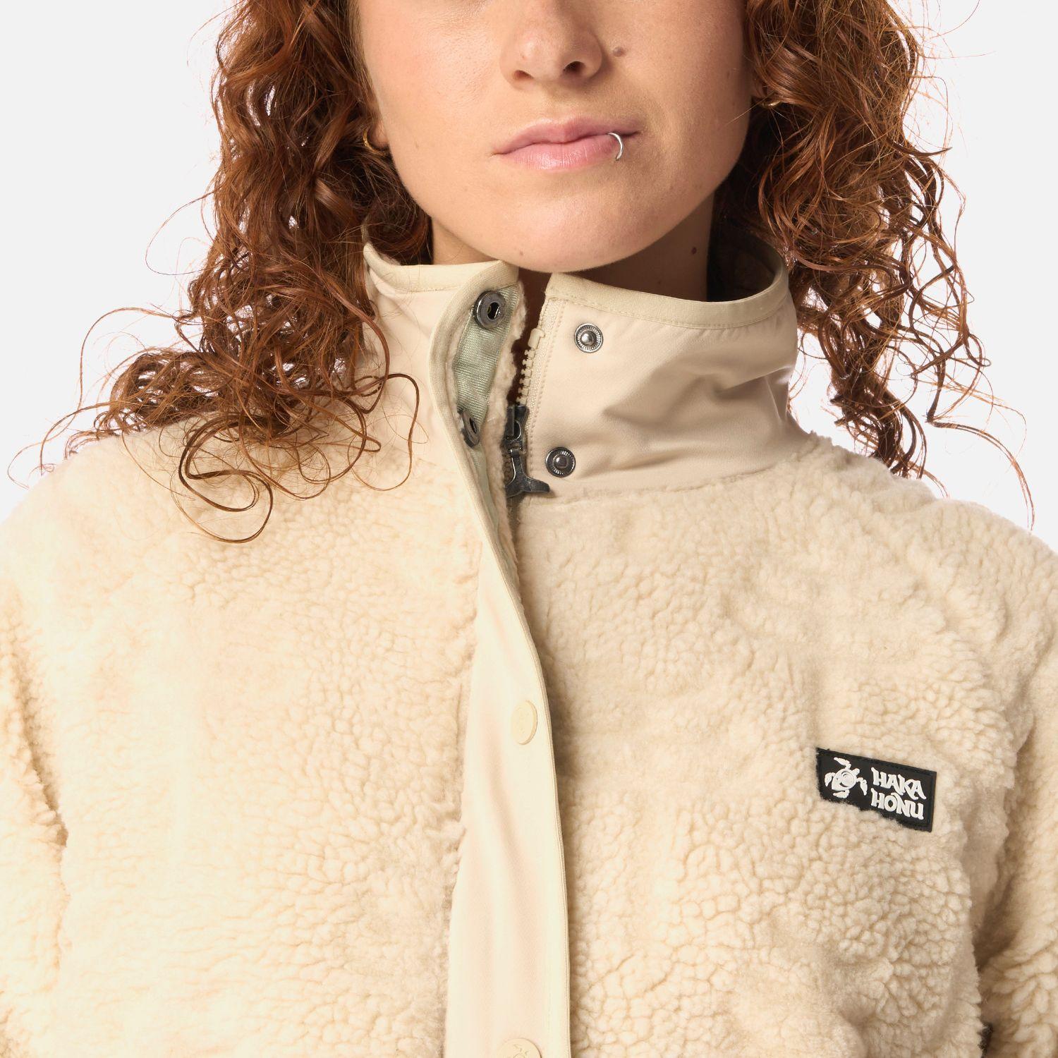 Polar Mujer Zip-porrito Crema Haka Honu I26-3