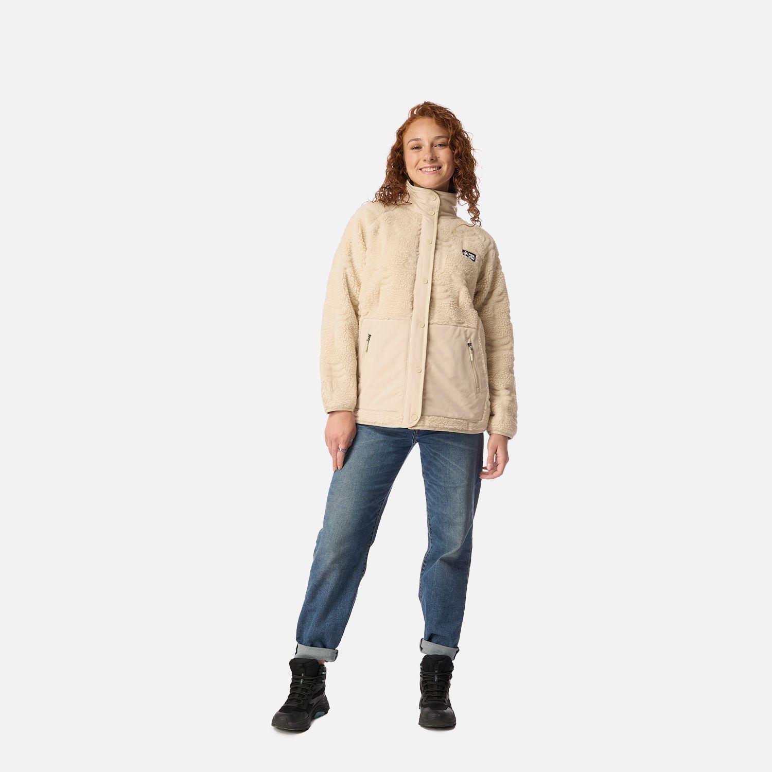 Polar Mujer Zip-porrito Crema Haka Honu I26-6