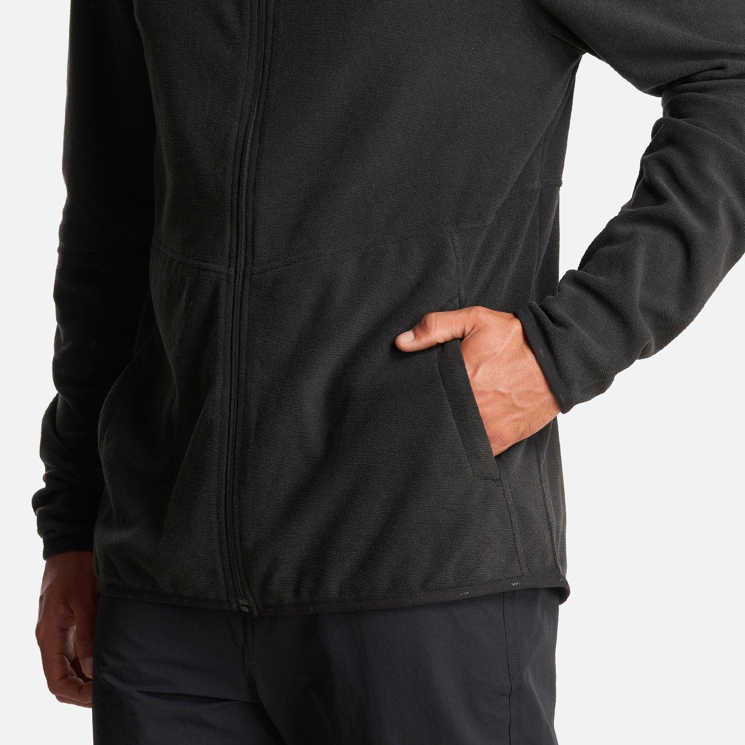 Poleron Hombre Stripes Nano-F Full Zip Hoody Negro Lippi I23-5