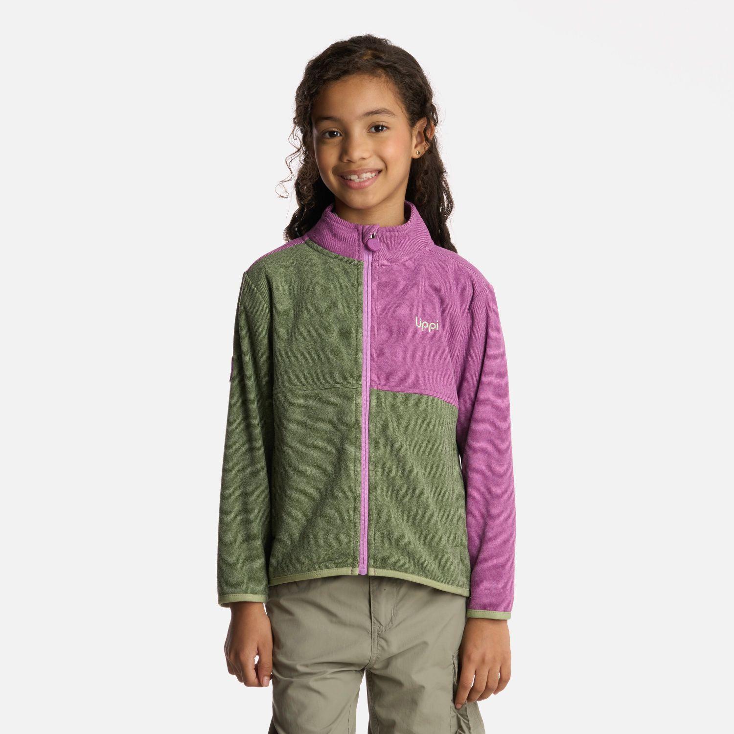 Polerón Niña Stripes Nano-F Full Zip Jade Lippi-0