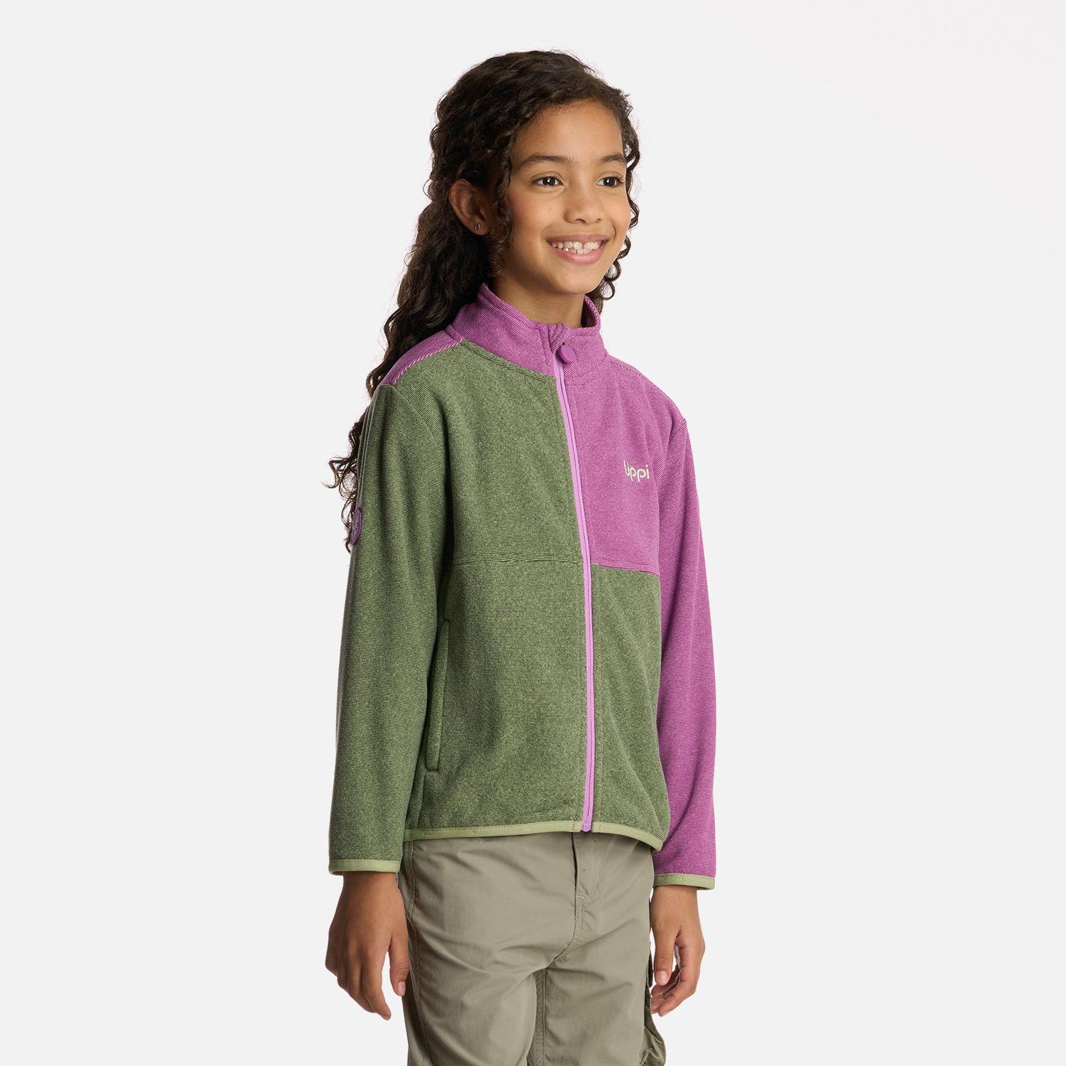 Polerón Niña Stripes Nano-F Full Zip Jade Lippi-1