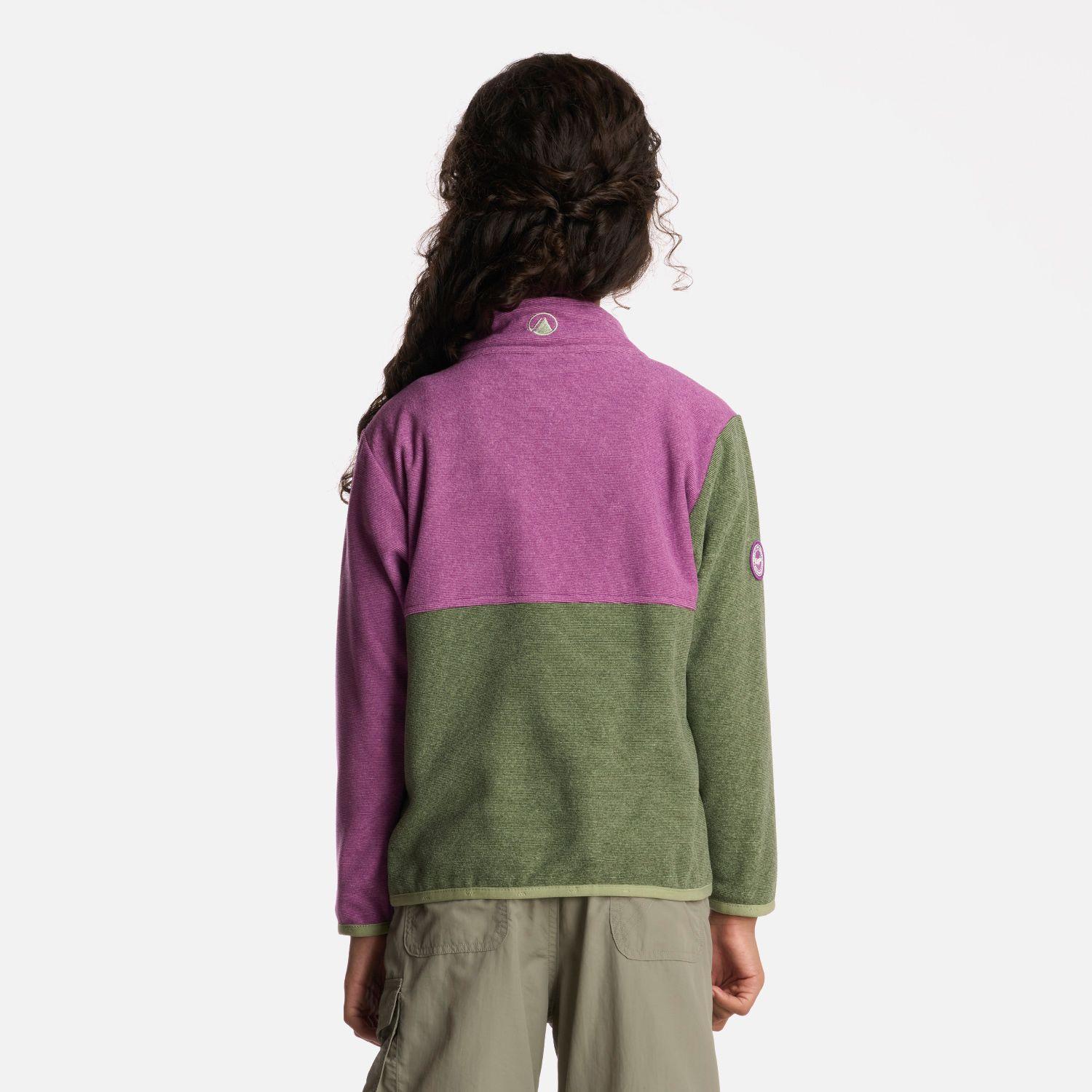 Polerón Niña Stripes Nano-F Full Zip Jade Lippi-2