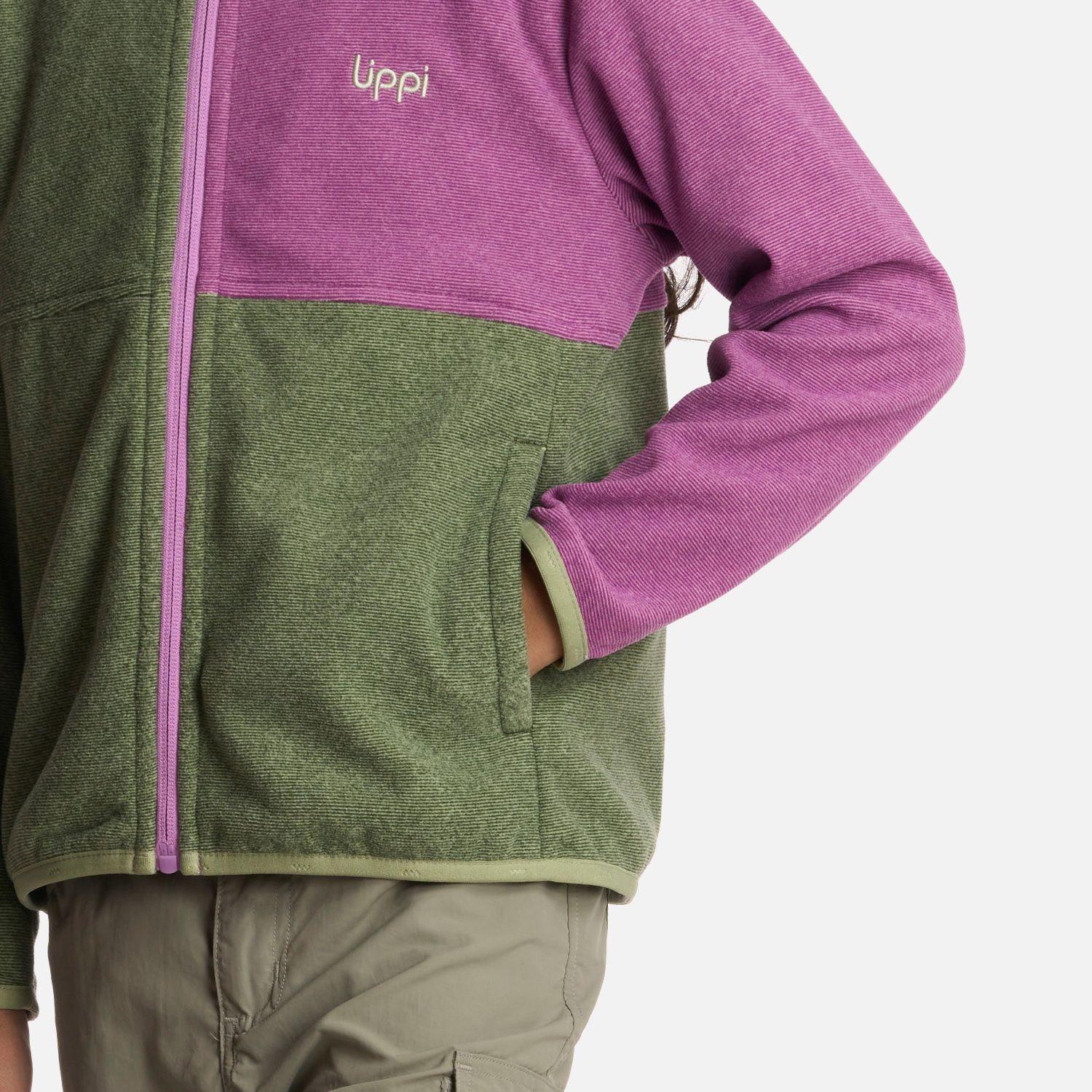 Polerón Niña Stripes Nano-F Full Zip Jade Lippi-3