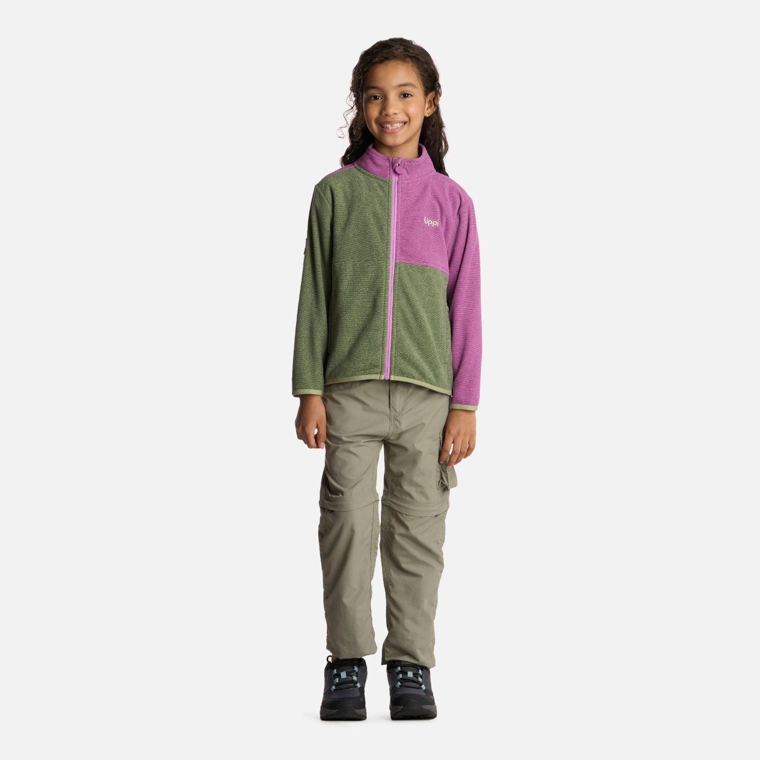 Polerón Niña Stripes Nano-F Full Zip Jade Lippi-4