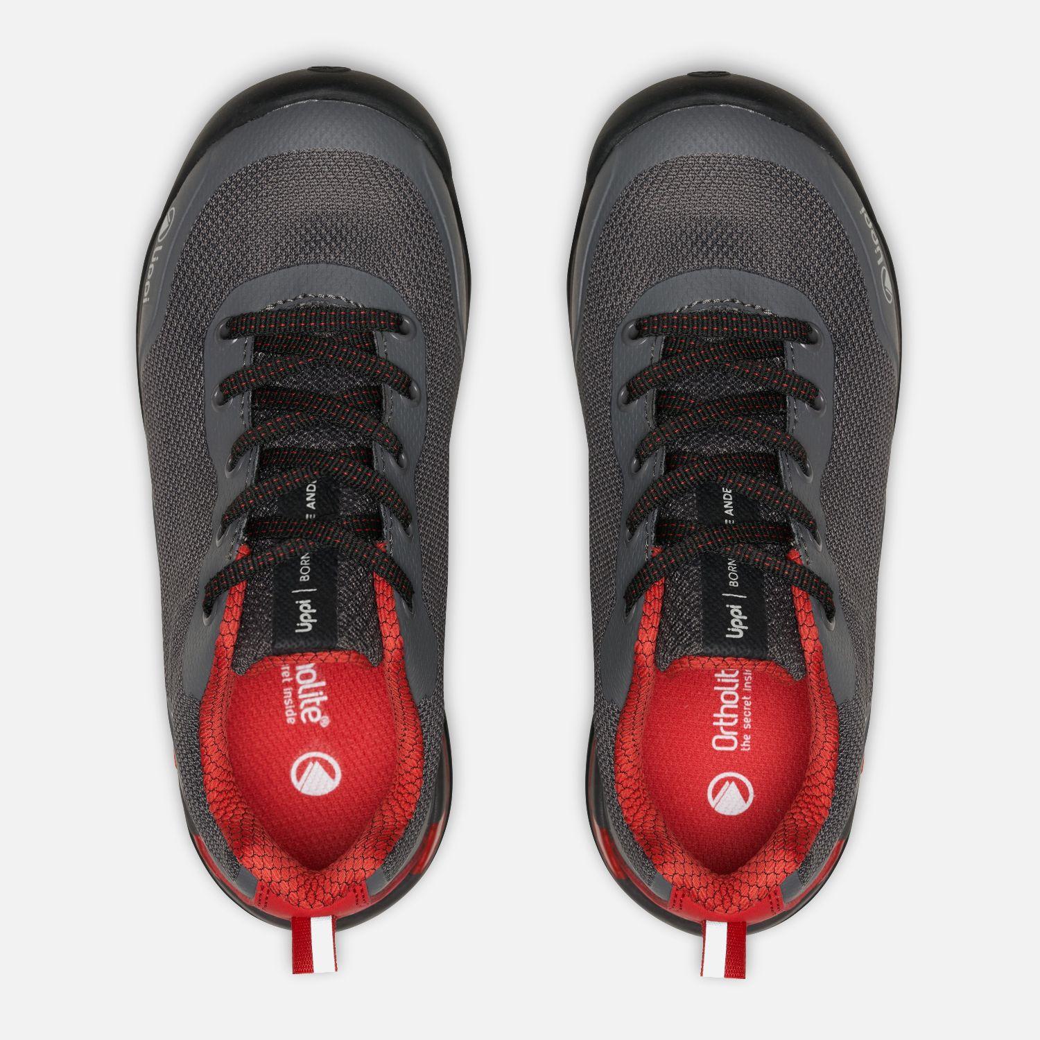 Zapatilla Niño  Intense Hike Kids Low Grafito Rojo Lippi-5