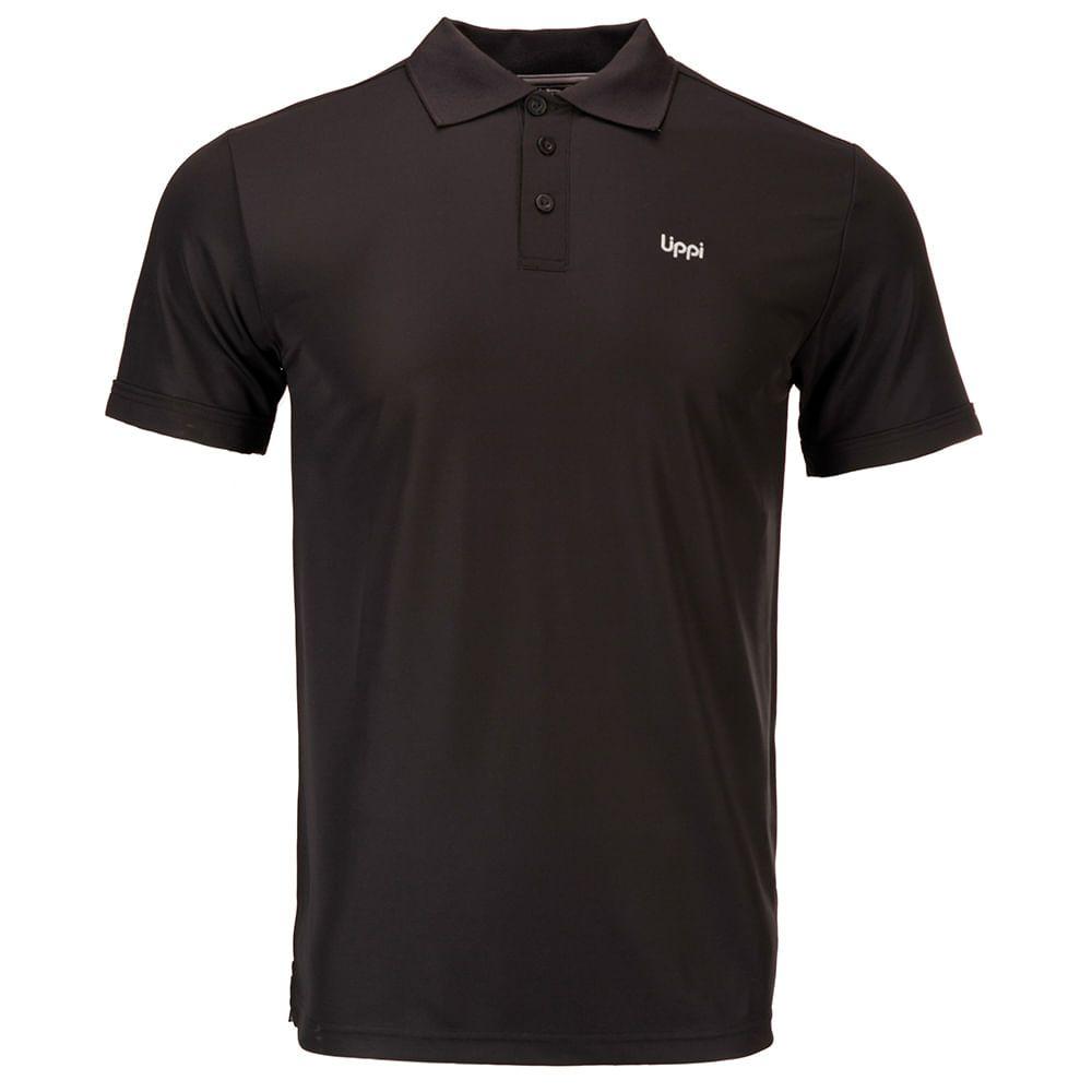 Polera Hombre Minimalist Sport UV-Stop Polo Negro Lippi-0