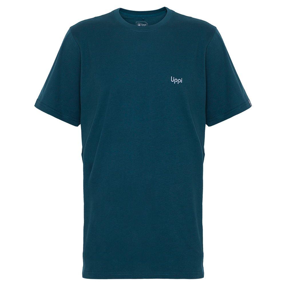 Polera Hombre Ulmo Cotton UV-Stop T-Shirt Petroleo Lippi-0