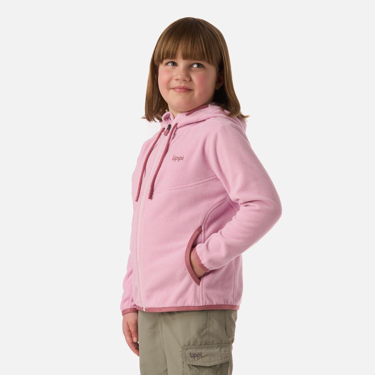 Polar Niña Stripes Nano-F Full Zip Hoody Rosa Claro Lippi V26-1