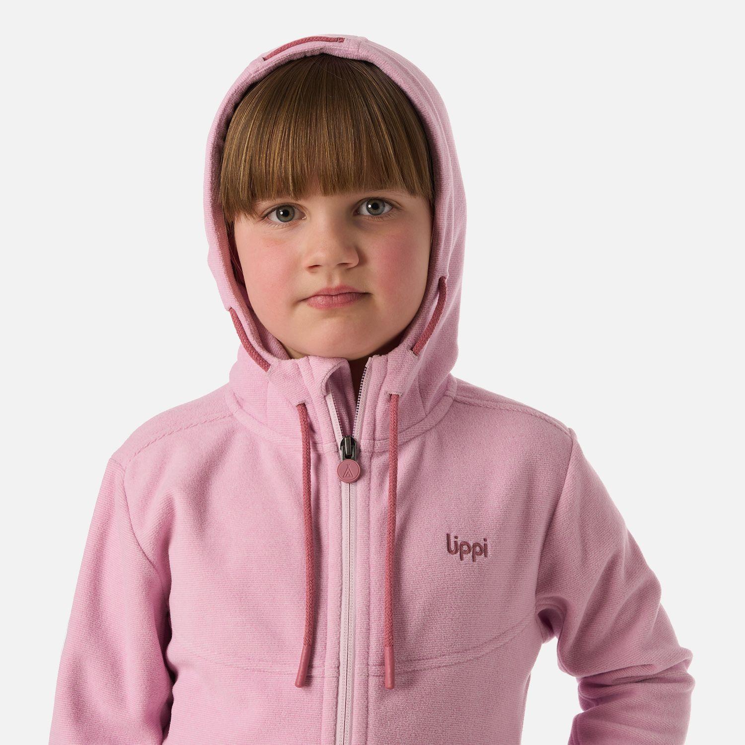 Polar Niña Stripes Nano-F Full Zip Hoody Rosa Claro Lippi V26-3