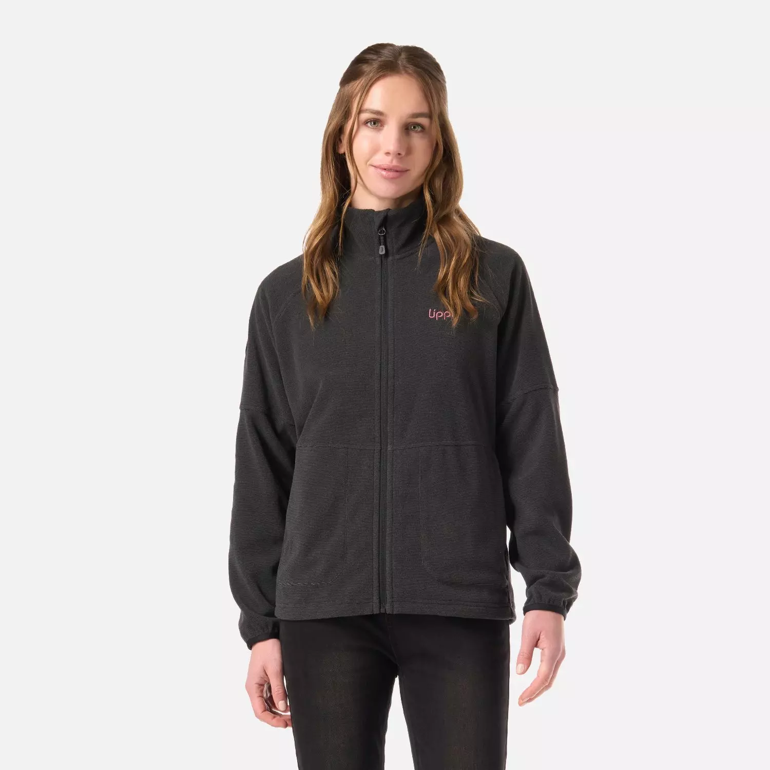 Polar Mujer Stripes Nano-F Full Zip Negro Lippi V26-0