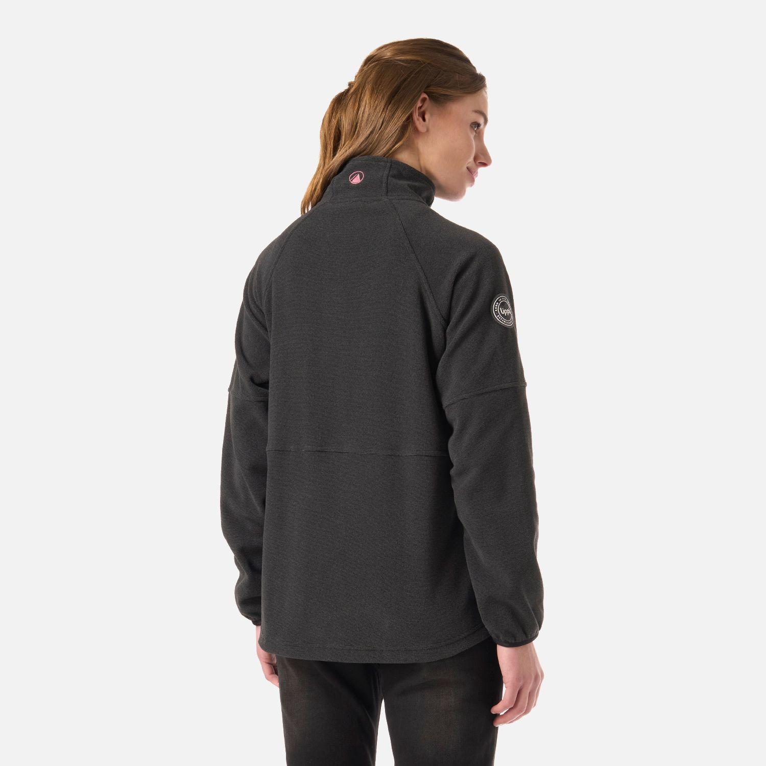 Polar Mujer Stripes Nano-F Full Zip Negro Lippi V26-2