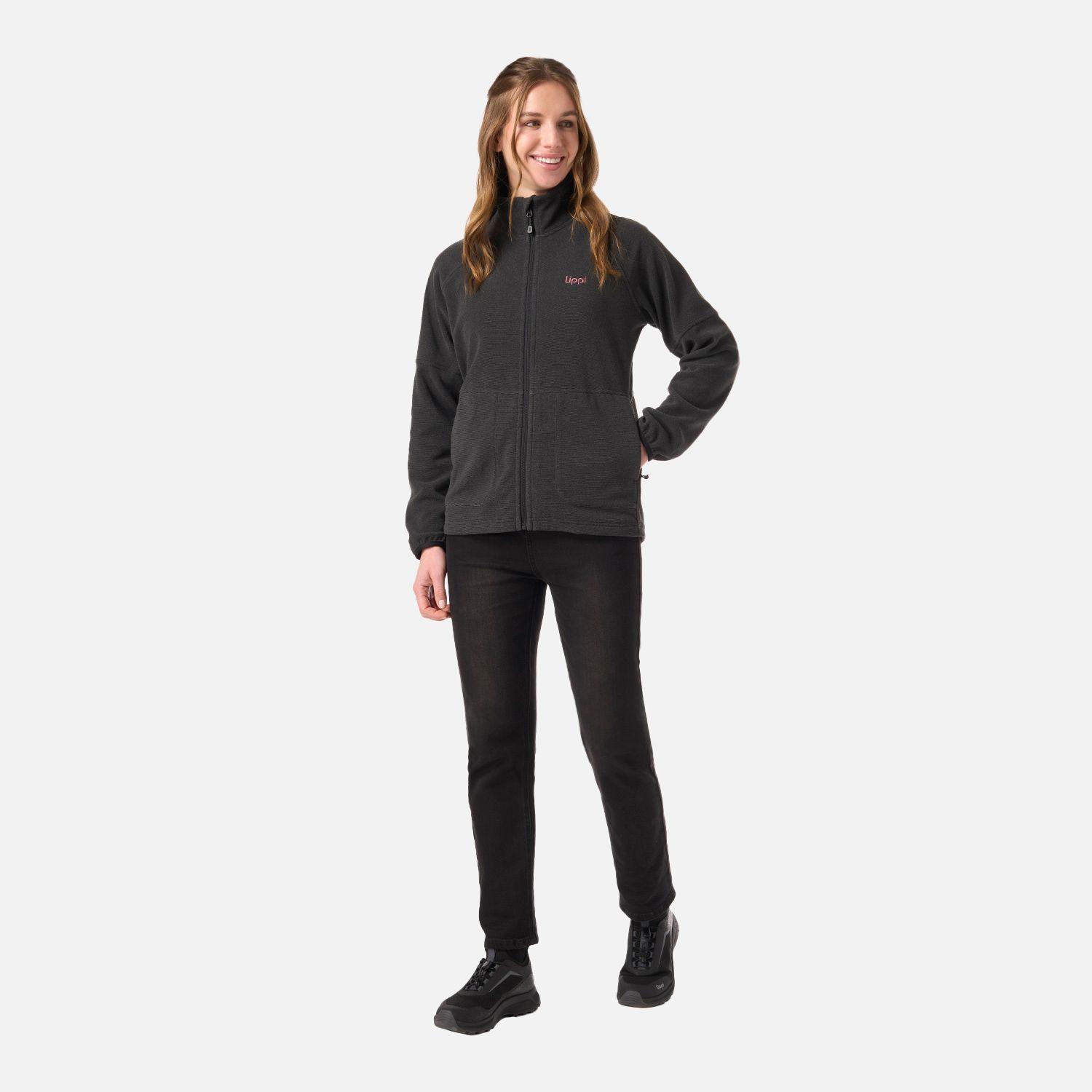 Polar Mujer Stripes Nano-F Full Zip Negro Lippi V26-5