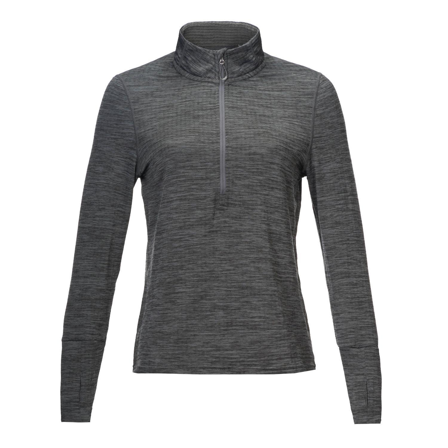 Poleron Mujer Just Move Nano-F 14 Zip Grafito Lippi-0