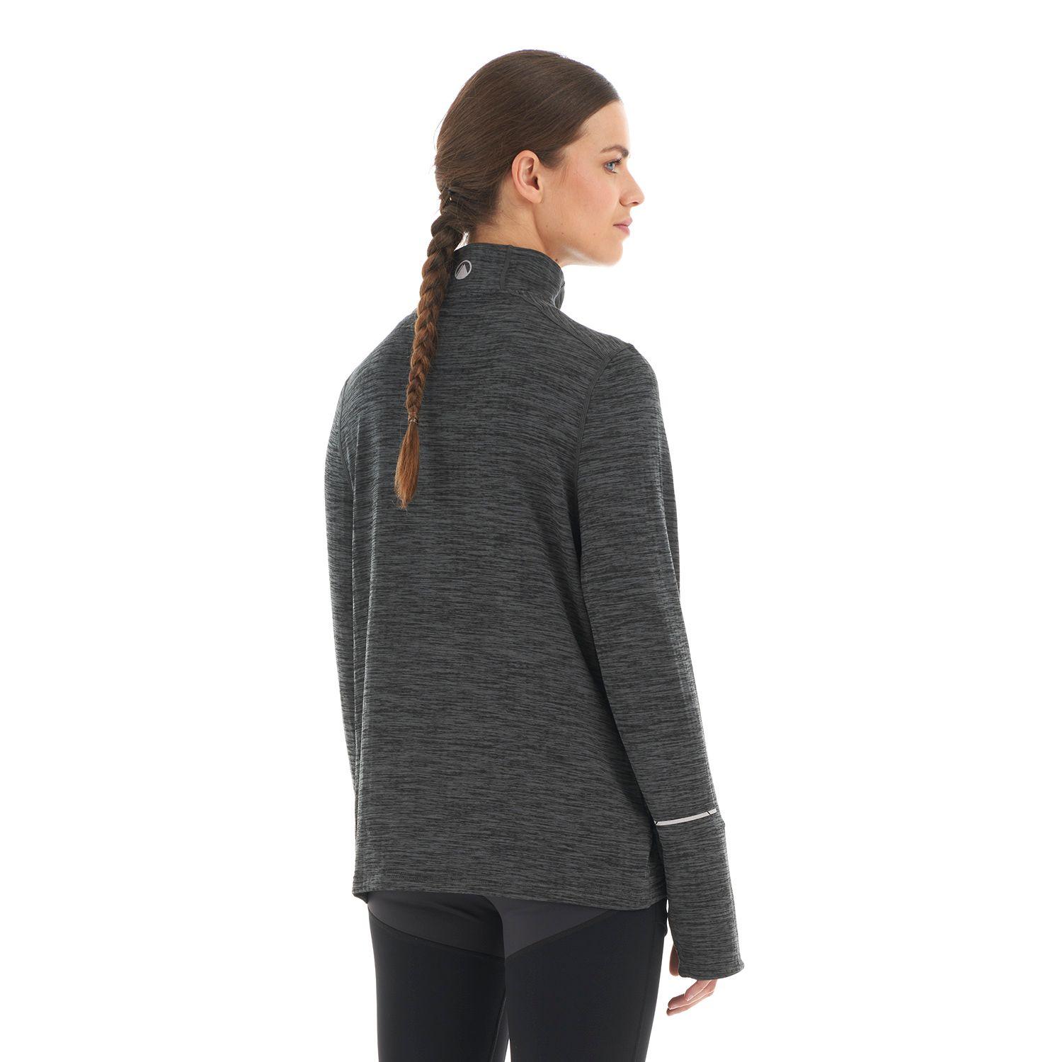 Poleron Mujer Just Move Nano-F 14 Zip Grafito Lippi-4