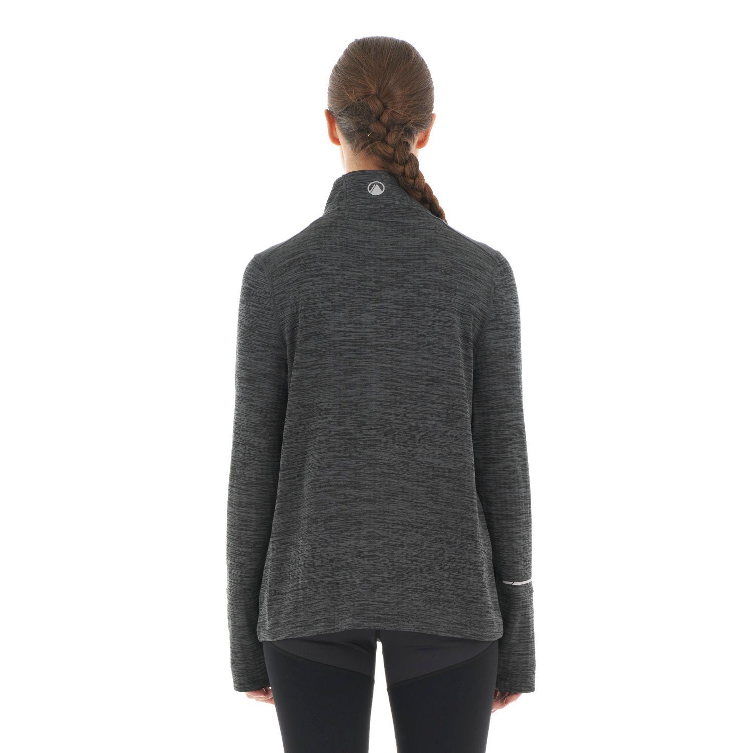Poleron Mujer Just Move Nano-F 14 Zip Grafito Lippi-5