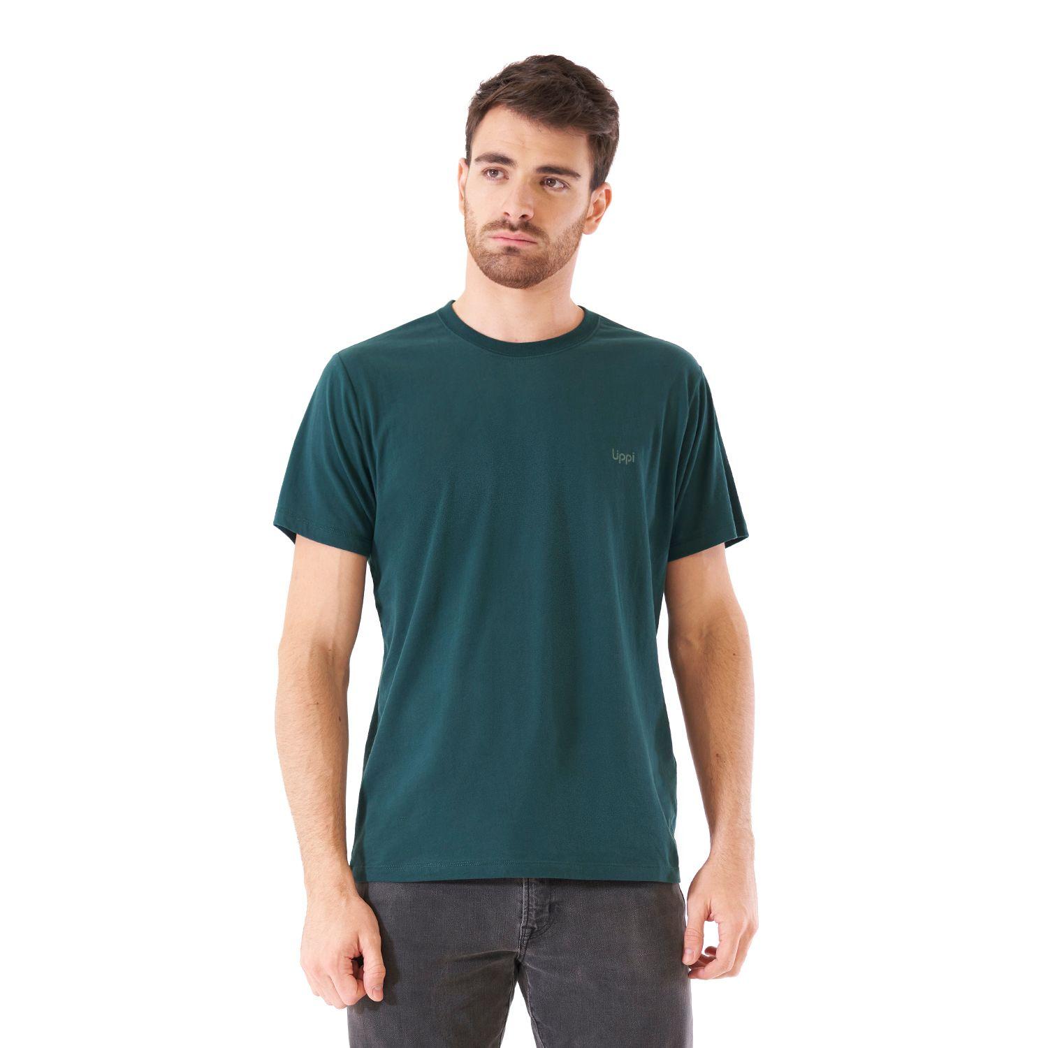 Polera Hombre Ulmo Cotton UV-Stop T-Shirt Turquesa Oscuro Lippi V21-1