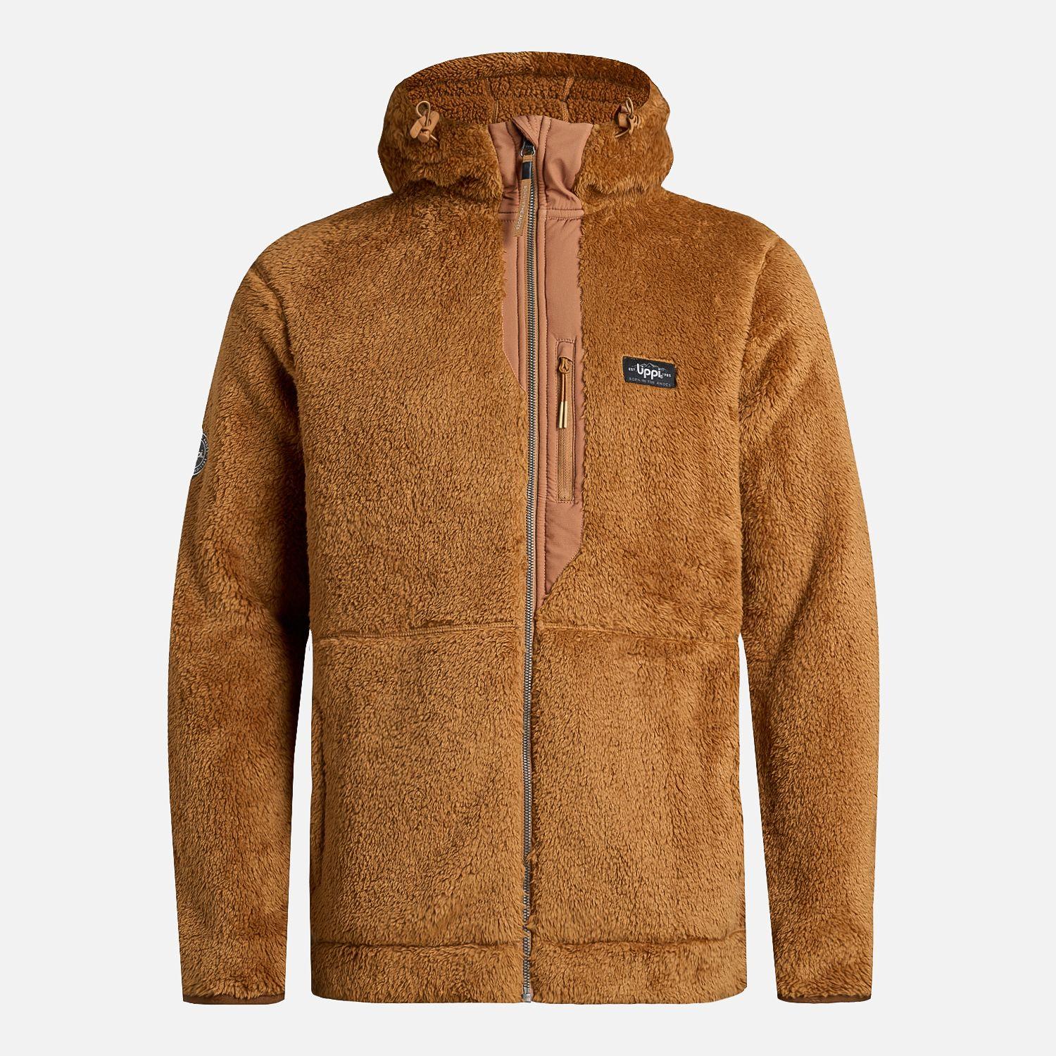 Polar Hombre Bear Shaggy-Pro Hoody Jacket Camel Lippi I25-6
