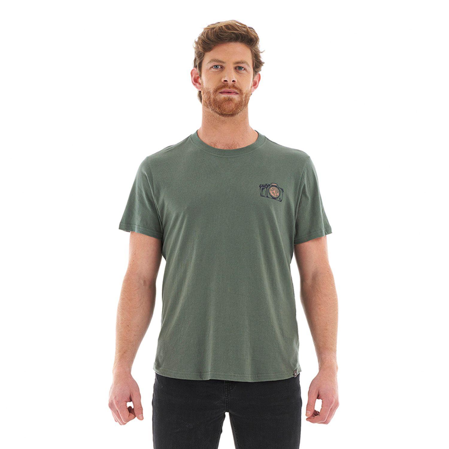 Polera Hombre Lens UV-Stop T-Shirt Verde Grisaseo Lippi-1