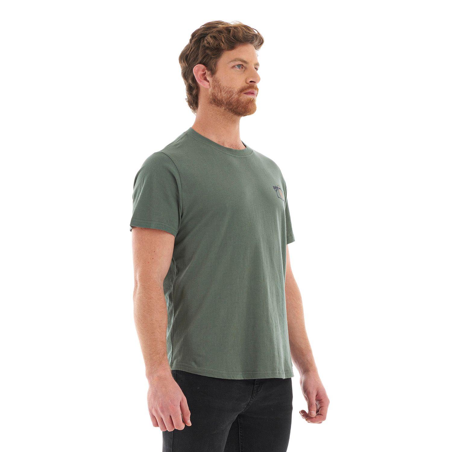 Polera Hombre Lens UV-Stop T-Shirt Verde Grisaseo Lippi-2
