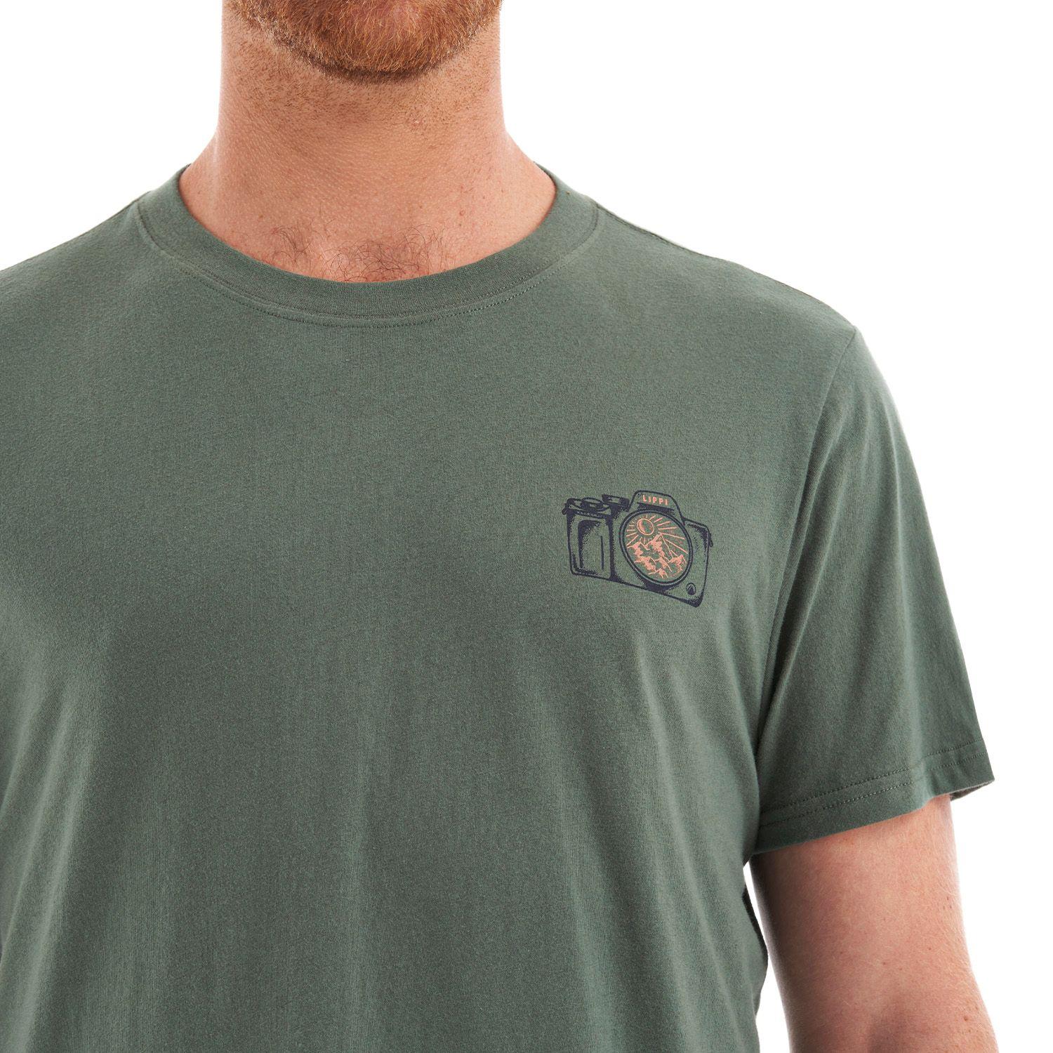 Polera Hombre Lens UV-Stop T-Shirt Verde Grisaseo Lippi-6
