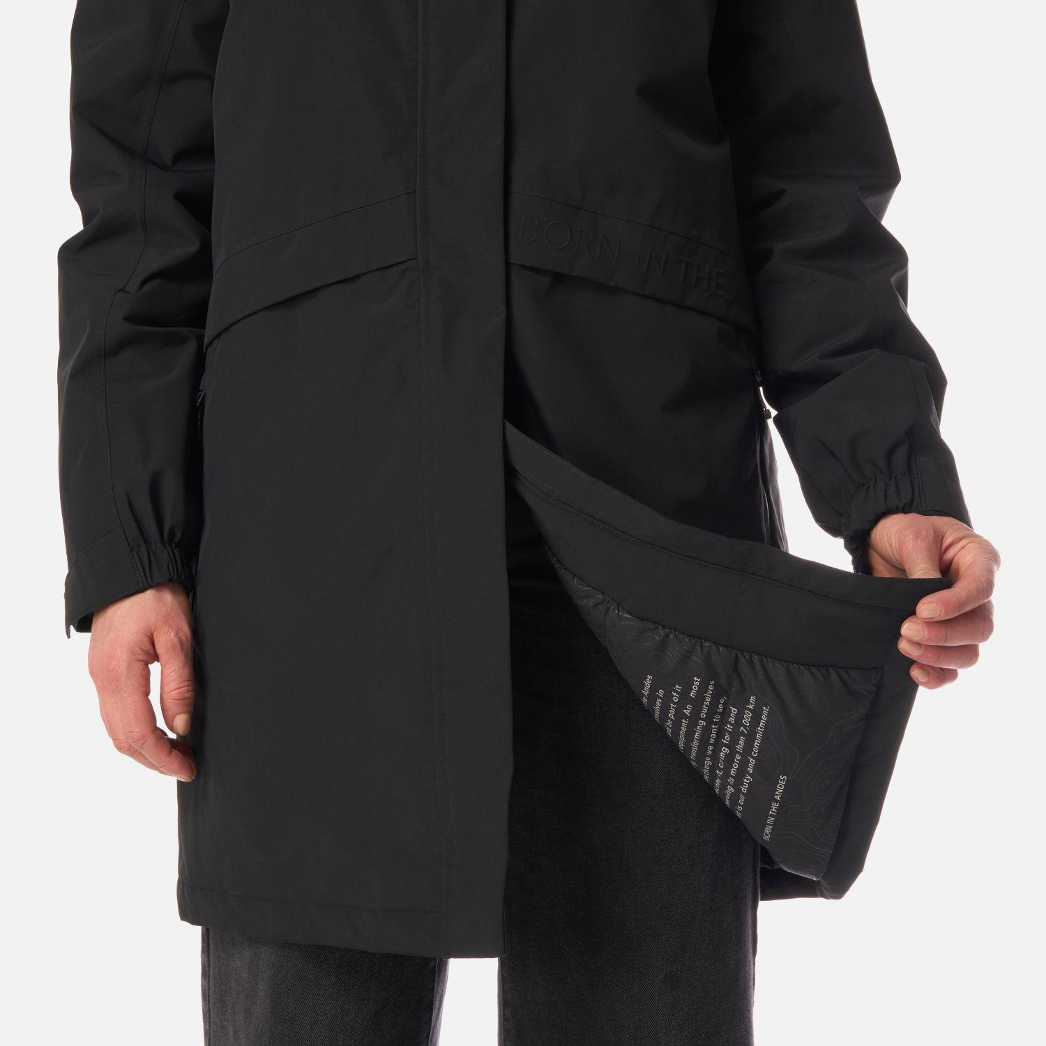 Chaqueta Mujer Mountains Live B-Dry Down Long Jacket Negro Lippi I26-7