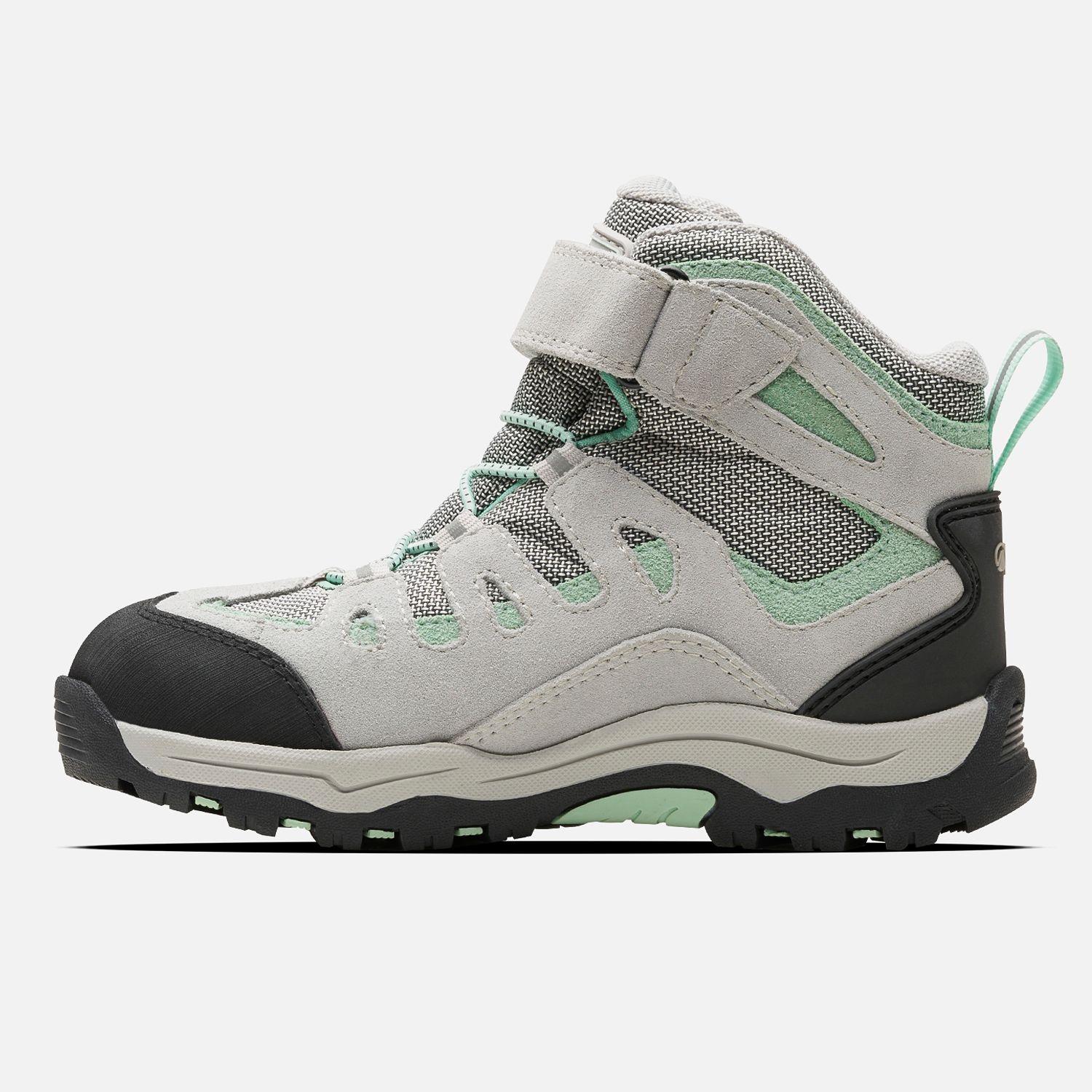 Botín Niña  Puelo CS HI Velcro Gris Claro Verde Agua Lippi-1