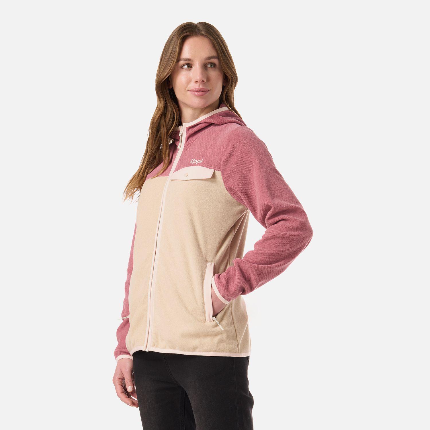 Polar Mujer Fireplace Full Zip Hoody Sweatshirt Rosa Oscuro Lippi V26-1