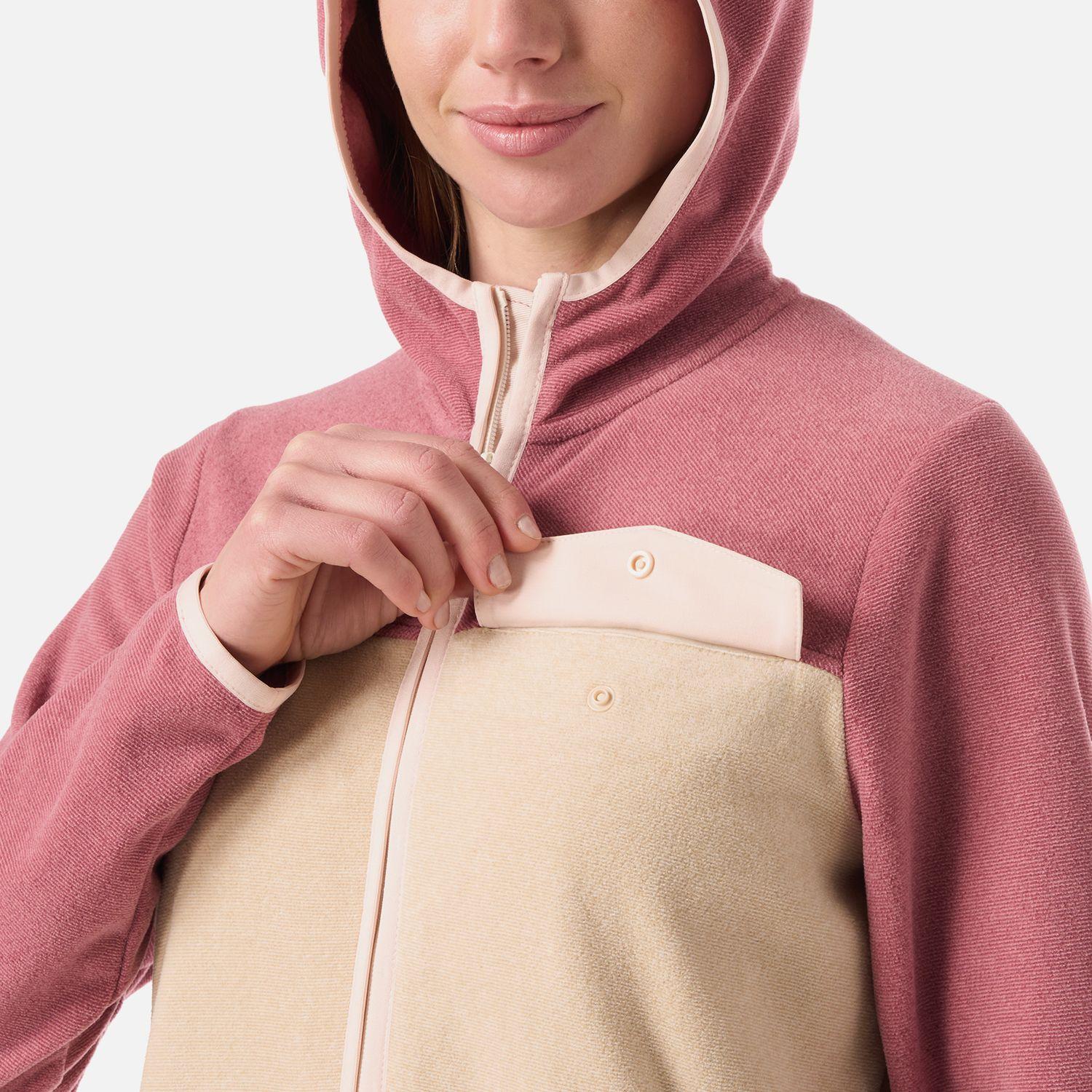 Polar Mujer Fireplace Full Zip Hoody Sweatshirt Rosa Oscuro Lippi V26-4