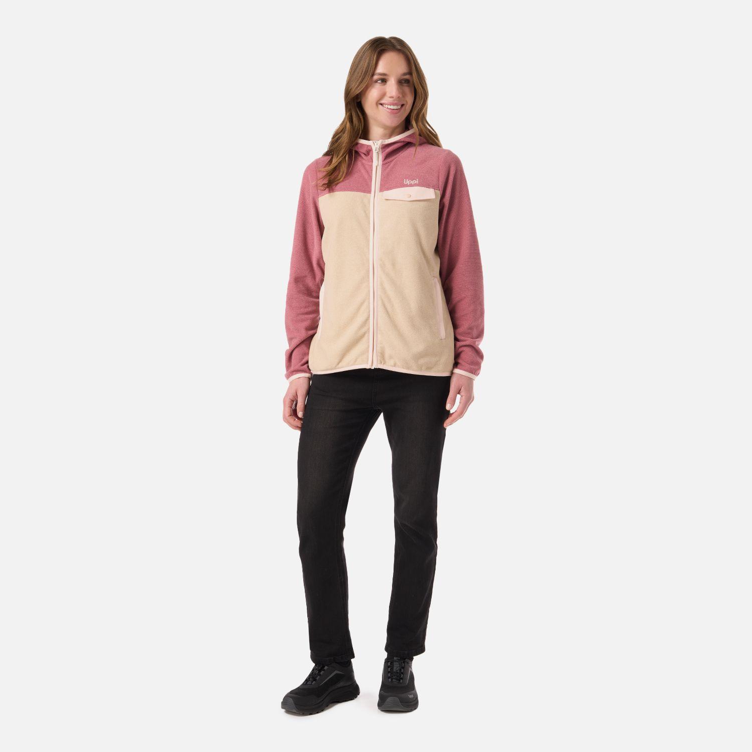 Polar Mujer Fireplace Full Zip Hoody Sweatshirt Rosa Oscuro Lippi V26-6