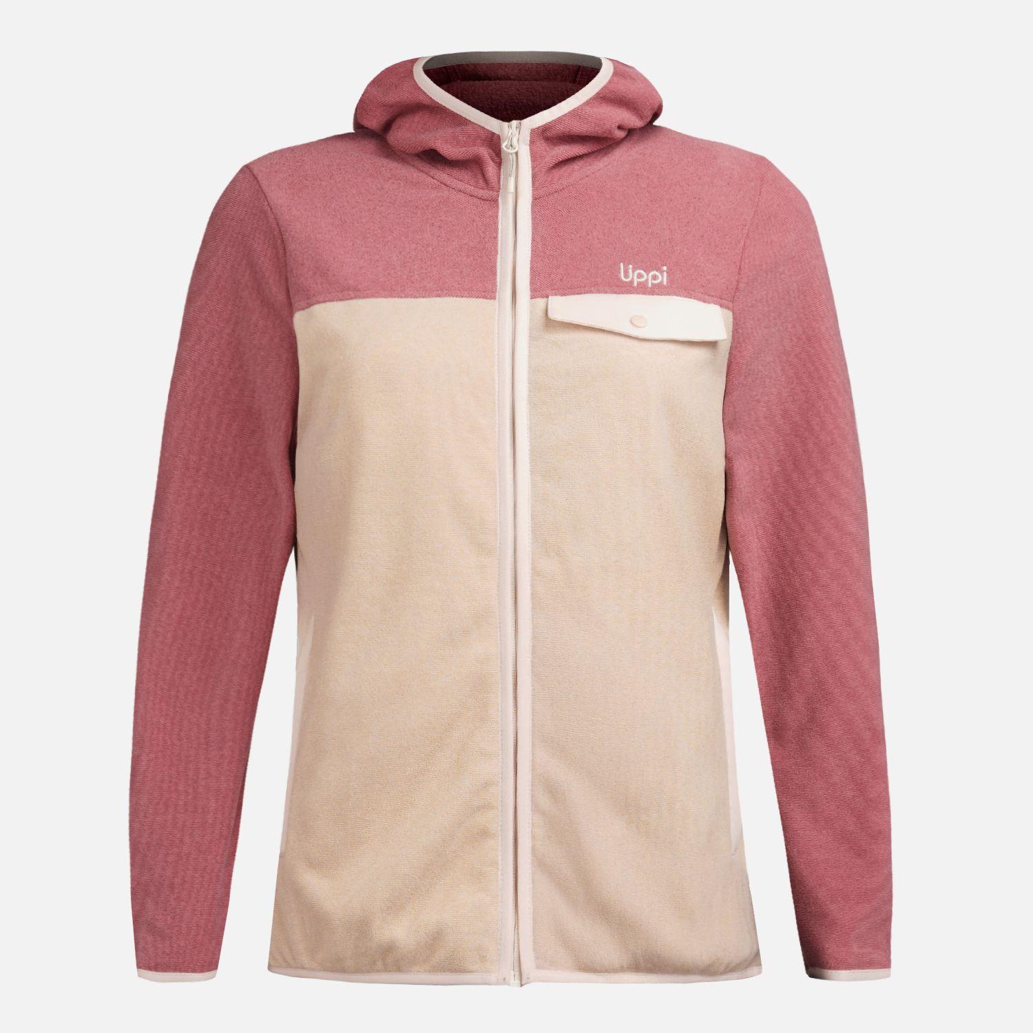 Polar Mujer Fireplace Full Zip Hoody Sweatshirt Rosa Oscuro Lippi V26-7