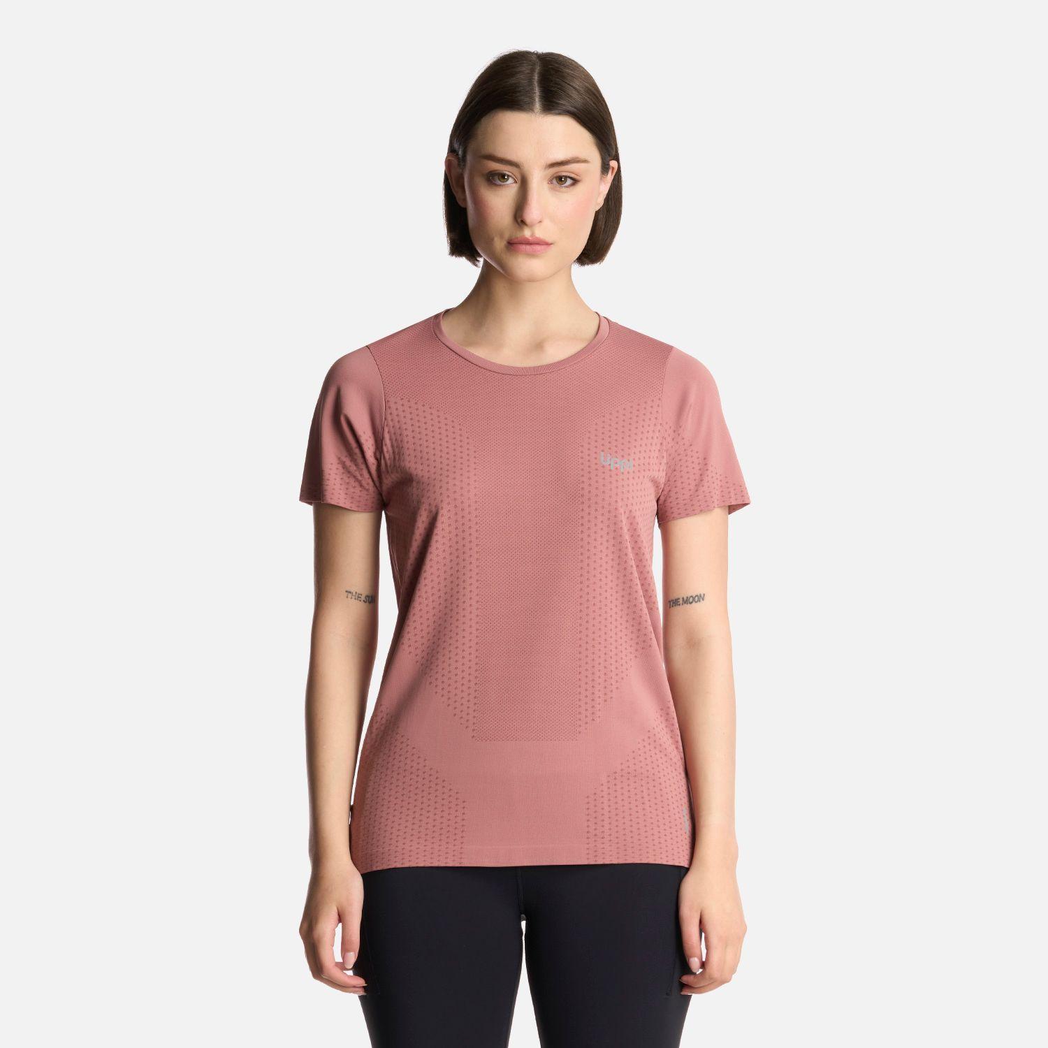 Polera Mujer 4 Run Seamless Trail Short Sleeve Rosa Lippi-0