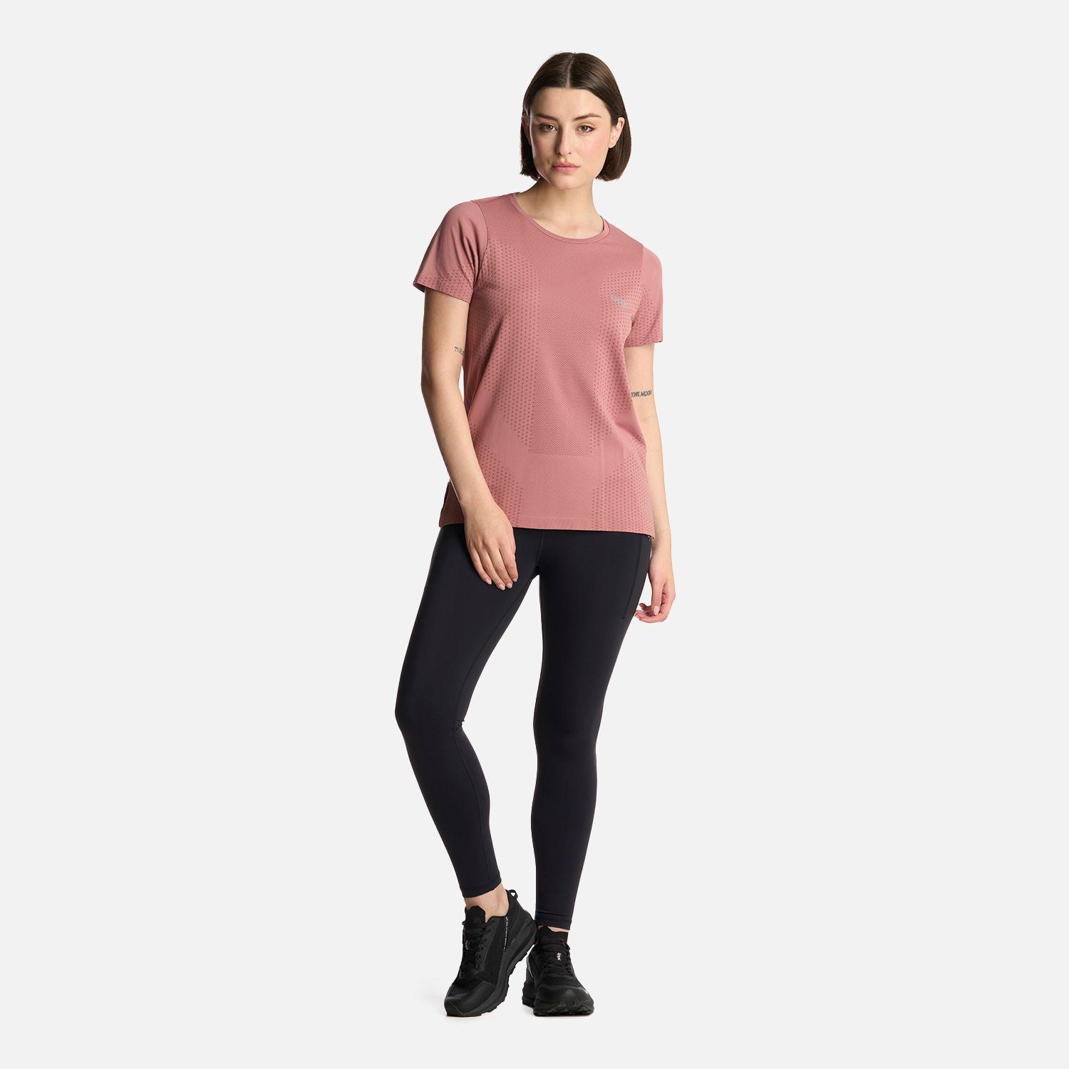 Polera Mujer 4 Run Seamless Trail Short Sleeve Rosa Lippi-4