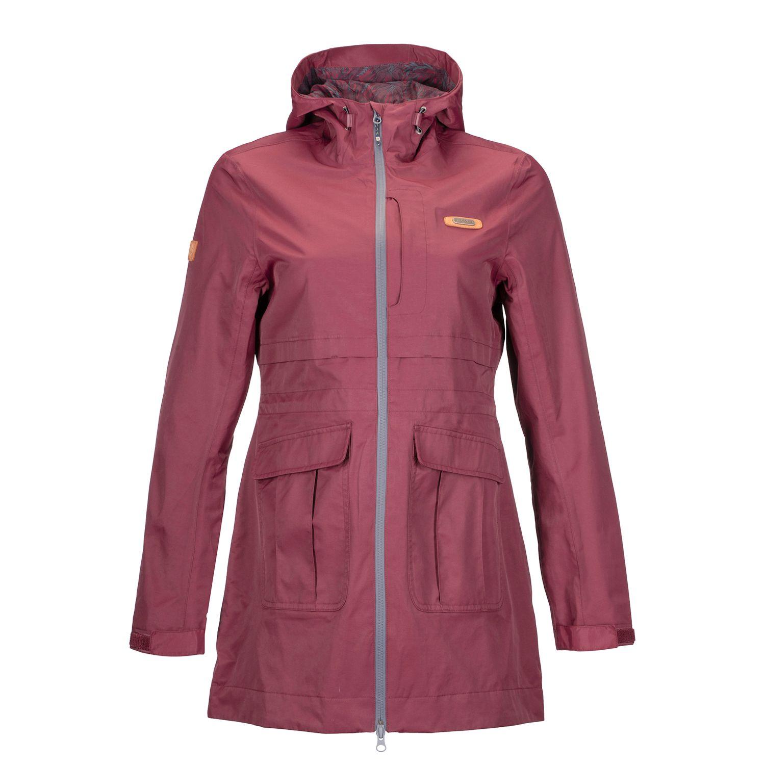 Chaqueta Mujer Drizzle B-Dry Hoody Jacket Burdeo Lippi-0