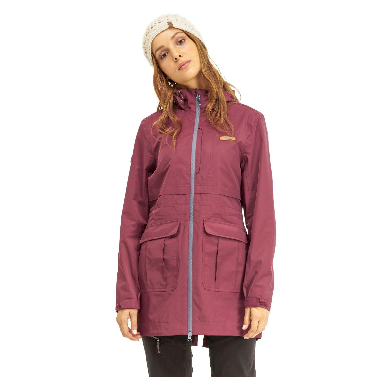 Chaqueta Mujer Drizzle B-Dry Hoody Jacket Burdeo Lippi-1