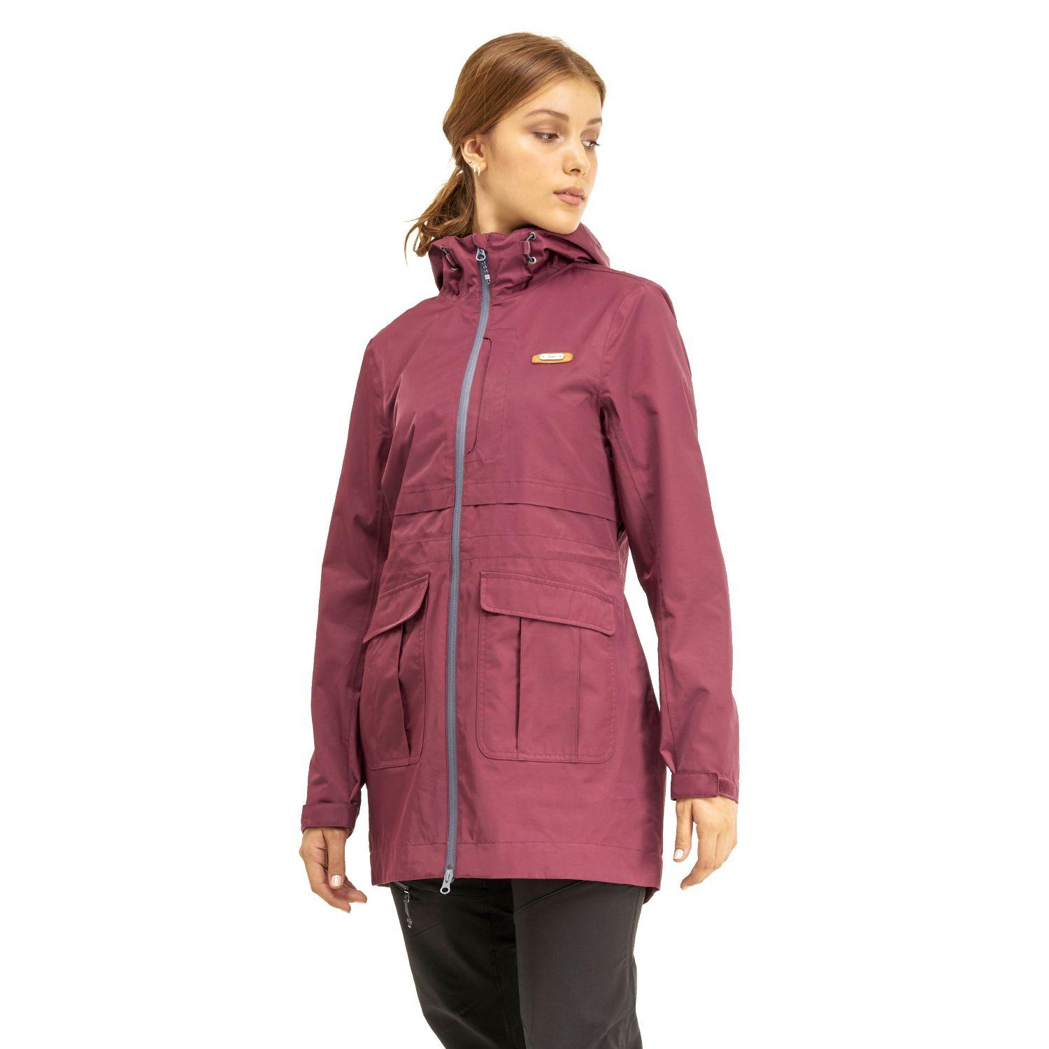 Chaqueta Mujer Drizzle B-Dry Hoody Jacket Burdeo Lippi-2