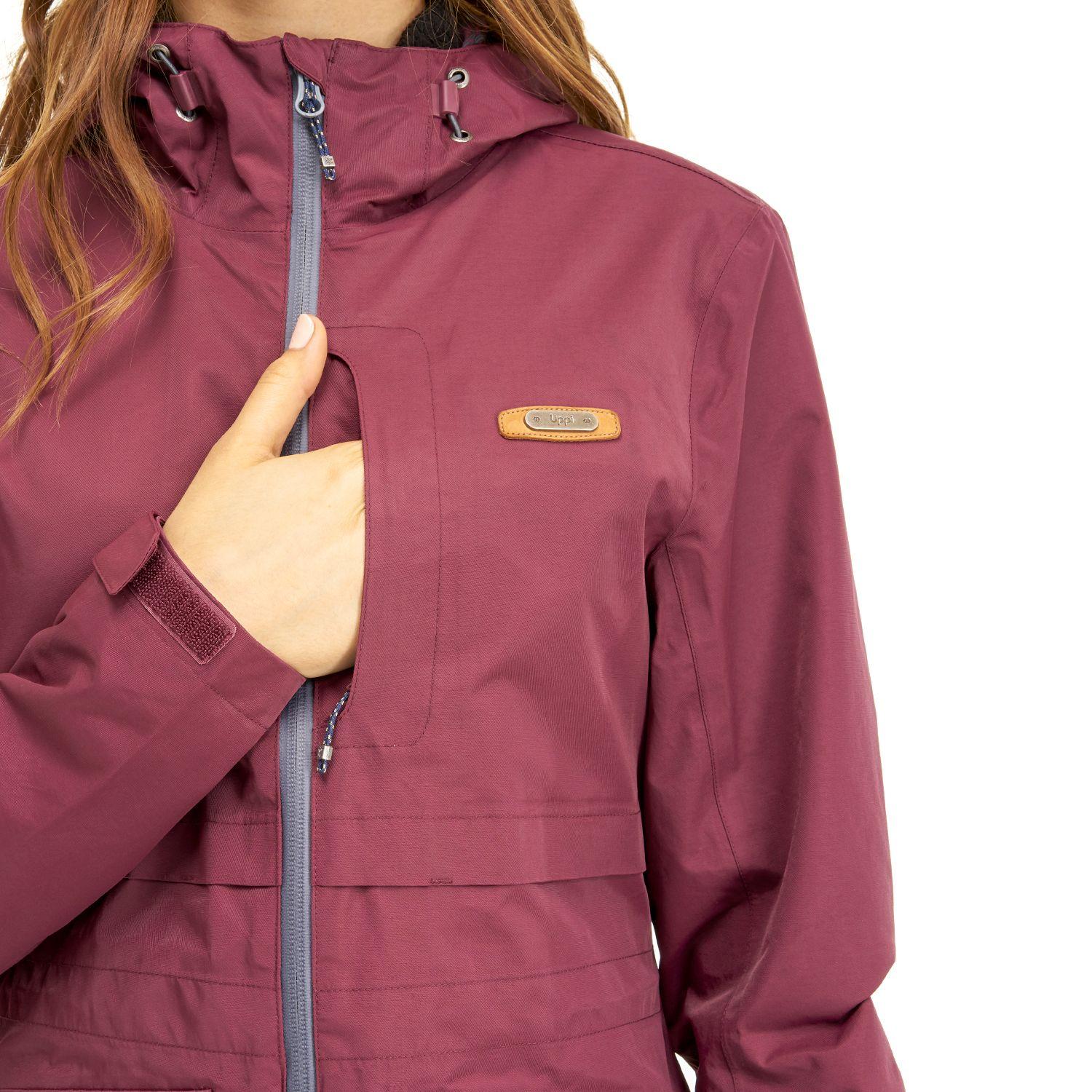 Chaqueta Mujer Drizzle B-Dry Hoody Jacket Burdeo Lippi-4