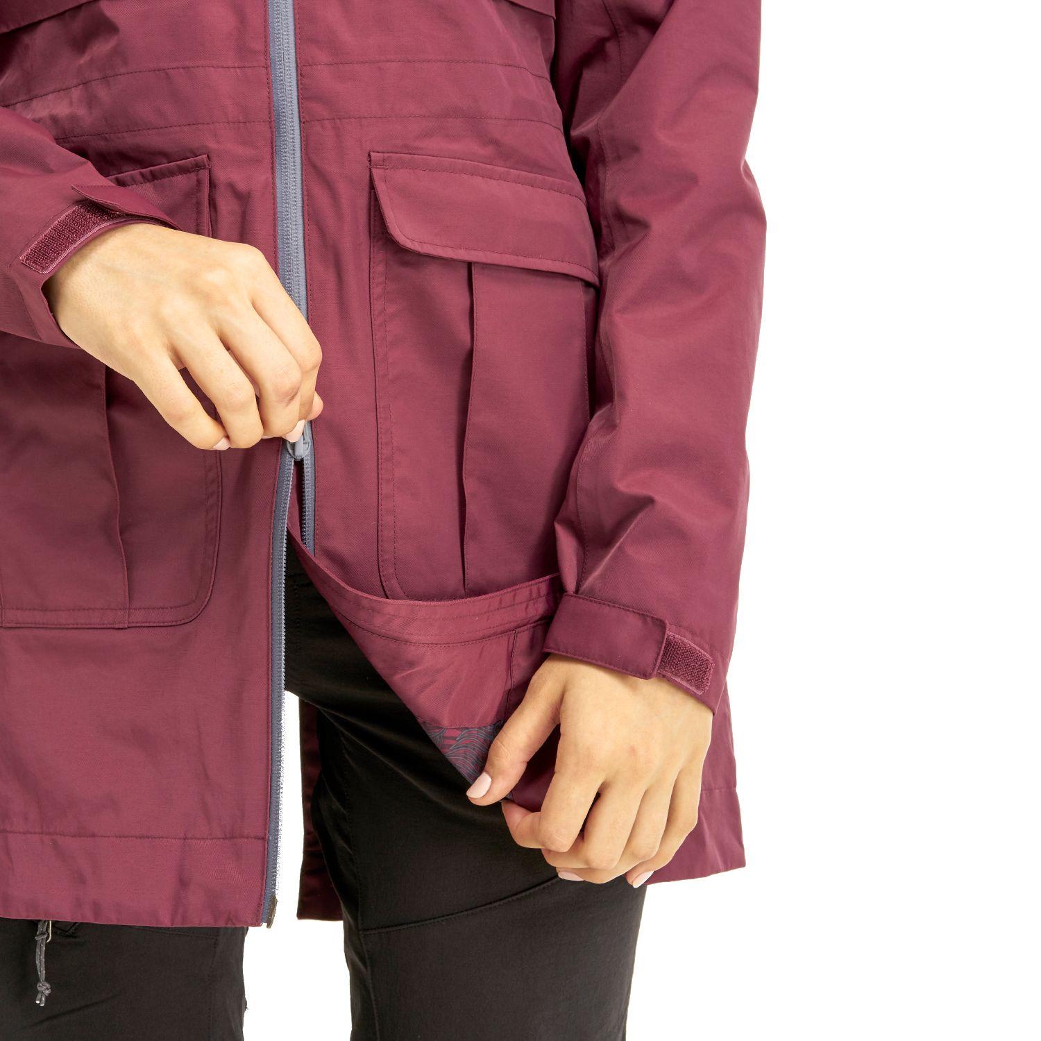 Chaqueta Mujer Drizzle B-Dry Hoody Jacket Burdeo Lippi-5