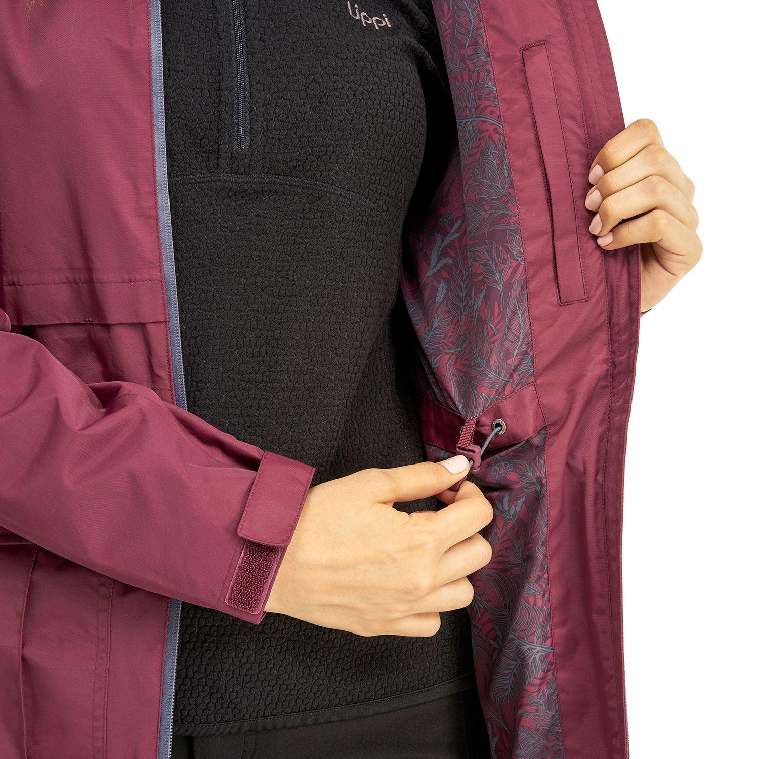 Chaqueta Mujer Drizzle B-Dry Hoody Jacket Burdeo Lippi-6