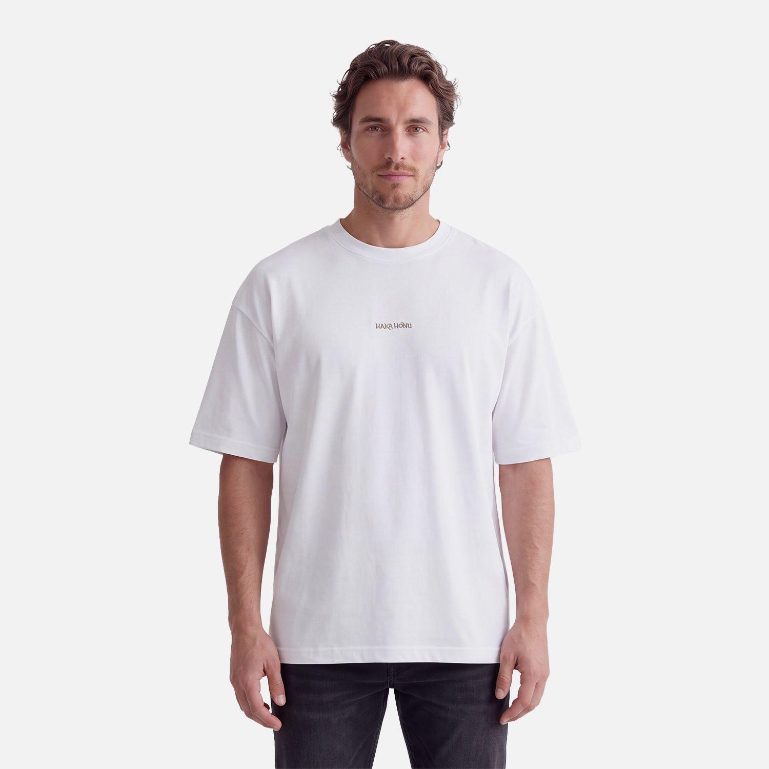 Polera Hombre Que Heavy Blanco Haka Honu V27-0