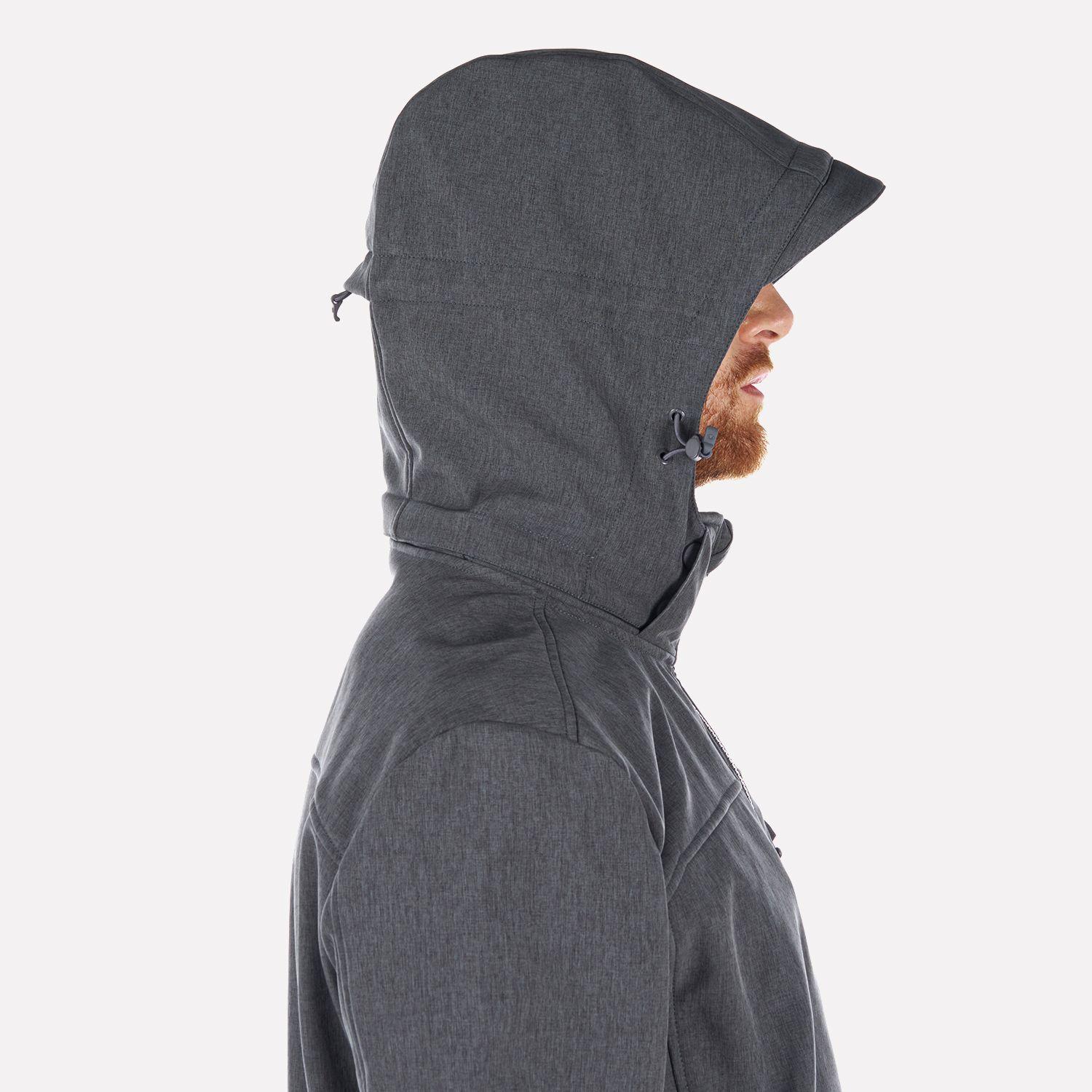 Chaqueta Hombre Macaya Softshell Hoody Jacket Melange Grafito Lippi I23-4
