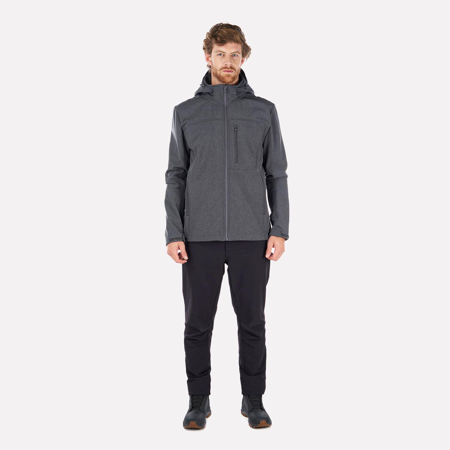 Chaqueta Hombre Macaya Softshell Hoody Jacket Melange Grafito Lippi I23-7