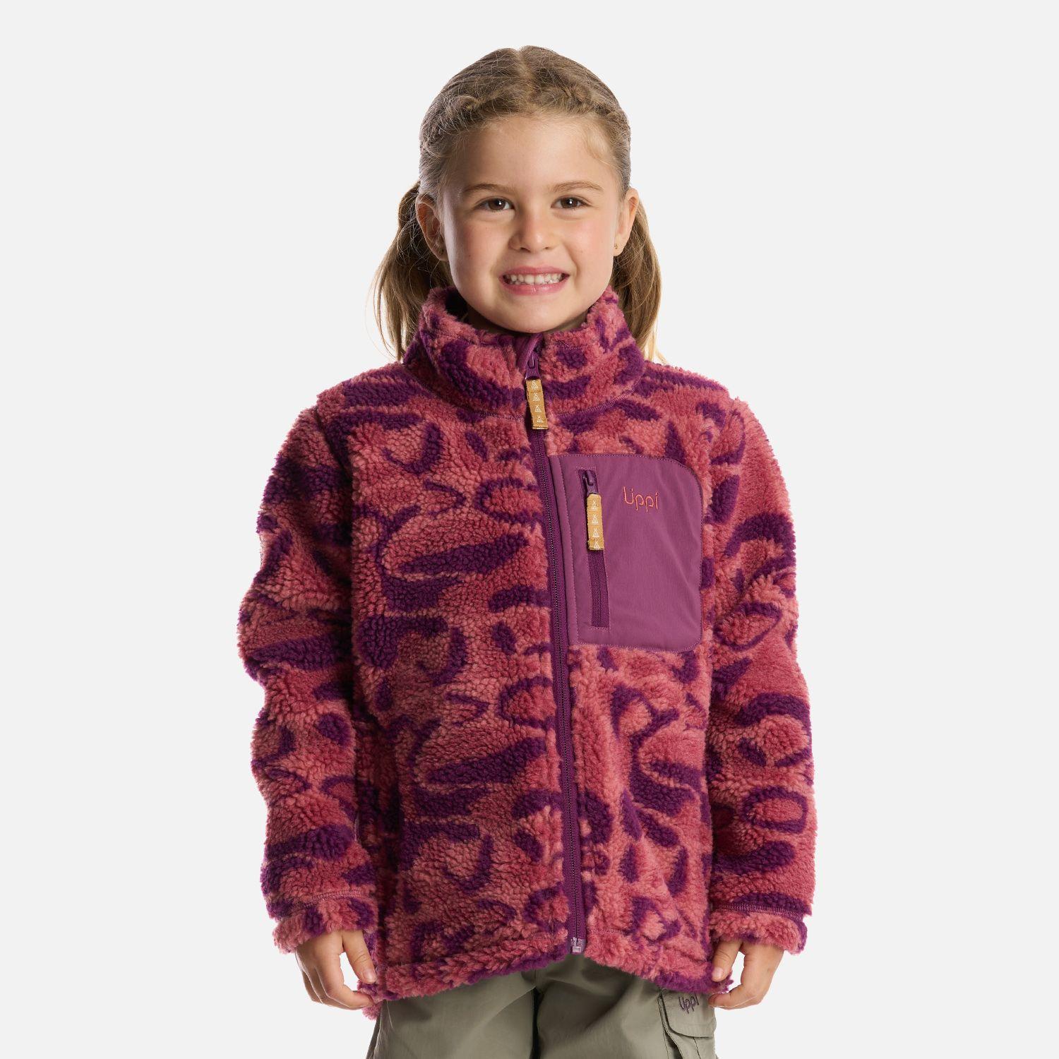 Chaqueta Niña Glaciar Sherpa-Pro Jacket Print Rosa Lippi-1
