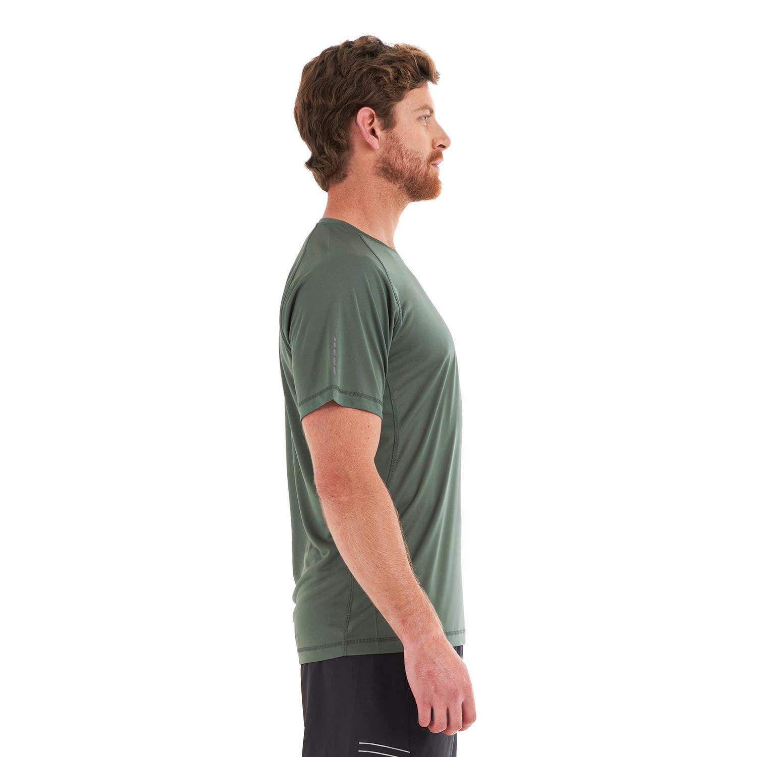Polera Hombre Core Q-Dry T-Shirt Verde Grisaceo Lippi-3