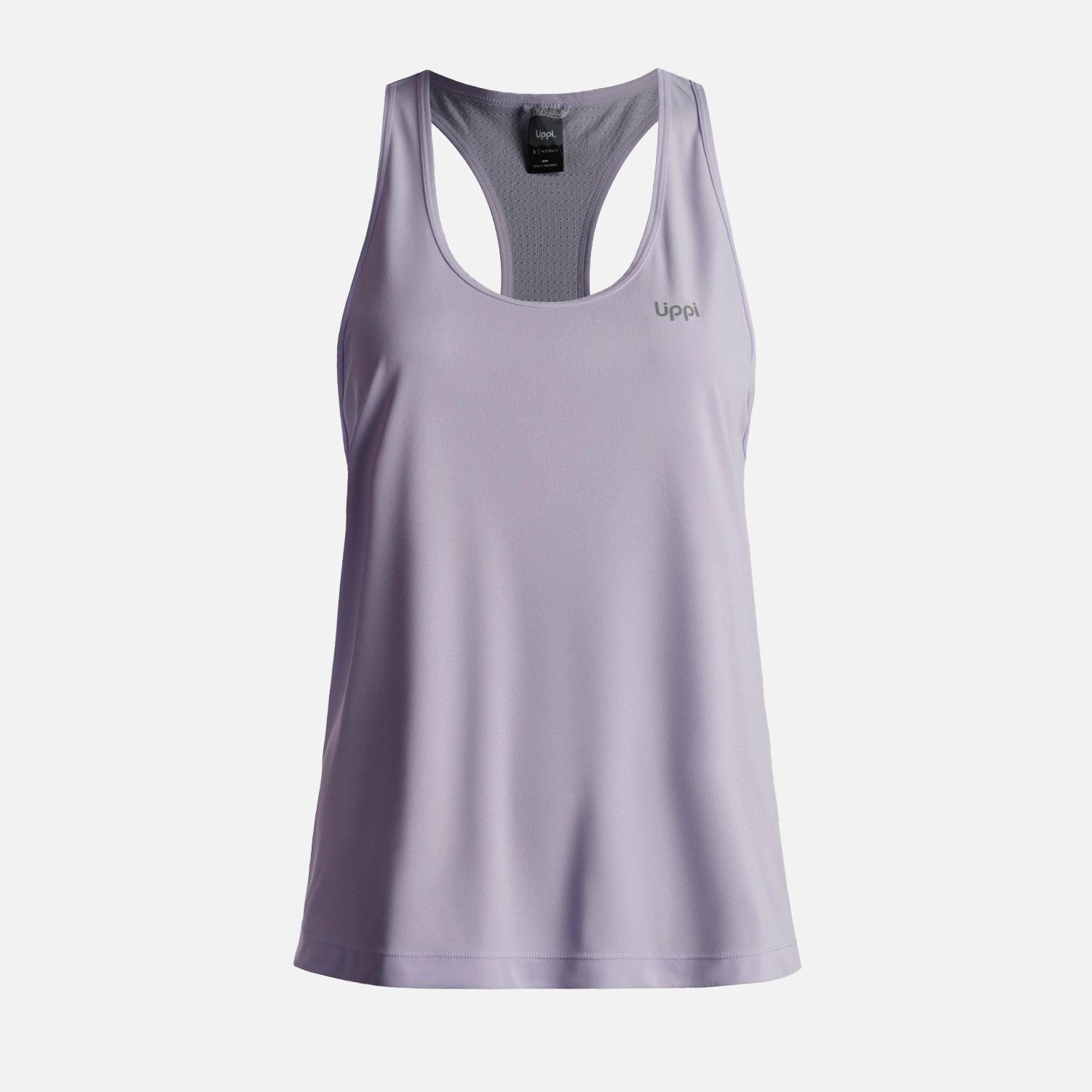 Polera Mujer  Workout Q-Dry Tank T-Shirt Morado Claro Lippi-0