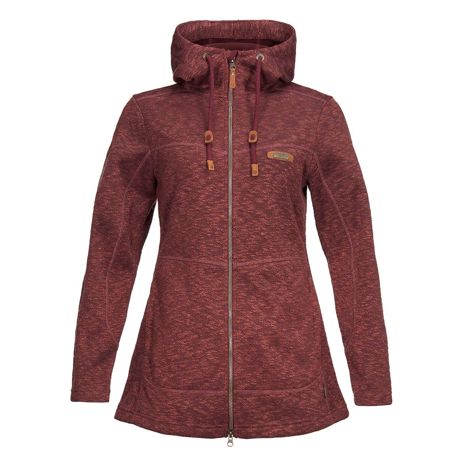Chaqueta Mujer Velvet Blend-Pro Jacket Melange Vino Lippi-0