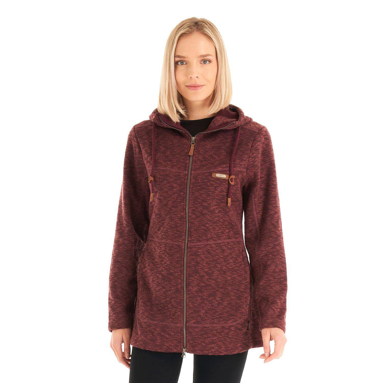 Chaqueta Mujer Velvet Blend-Pro Jacket Melange Vino Lippi-1