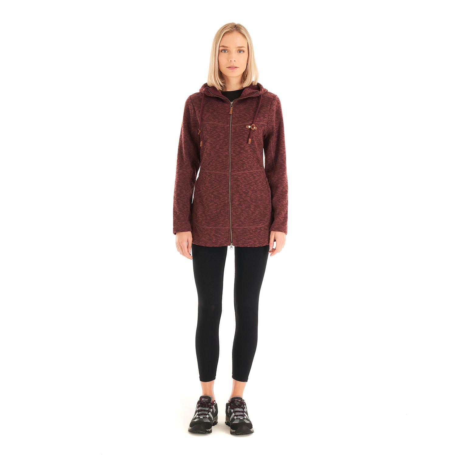 Chaqueta Mujer Velvet Blend-Pro Jacket Melange Vino Lippi-9